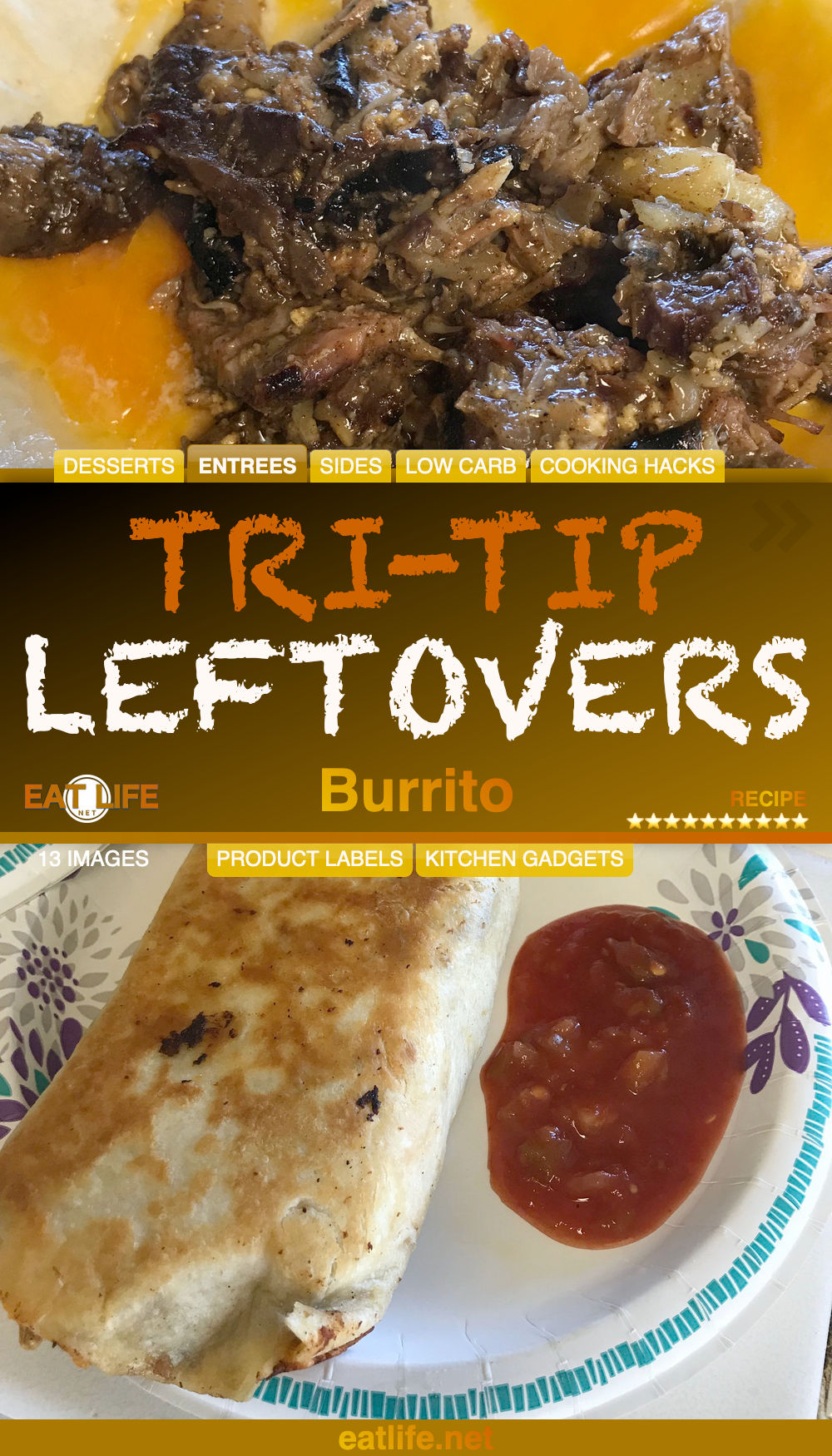 Tri-Tip Leftovers Burrito
