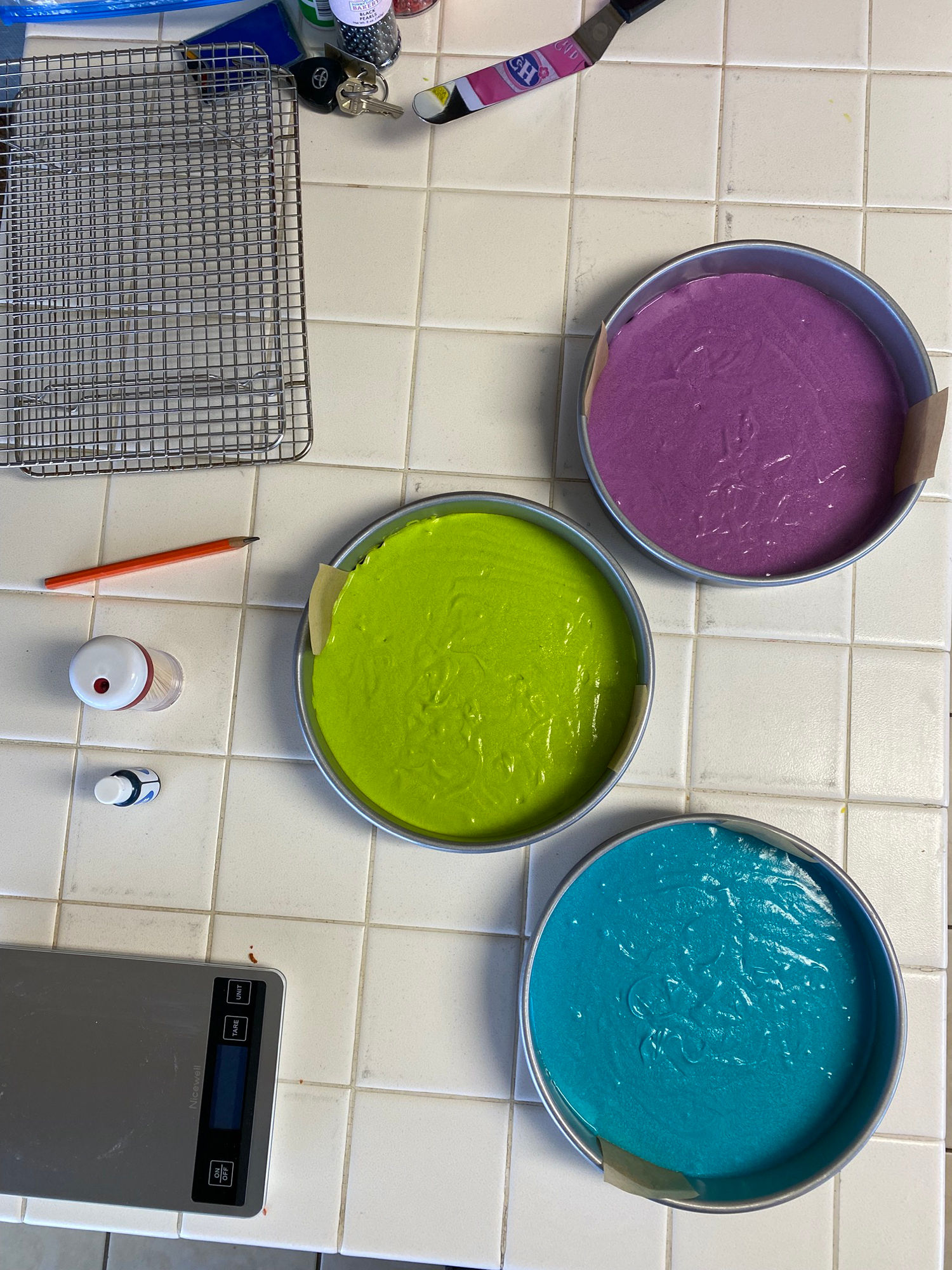 Rainbow Cake Batter
