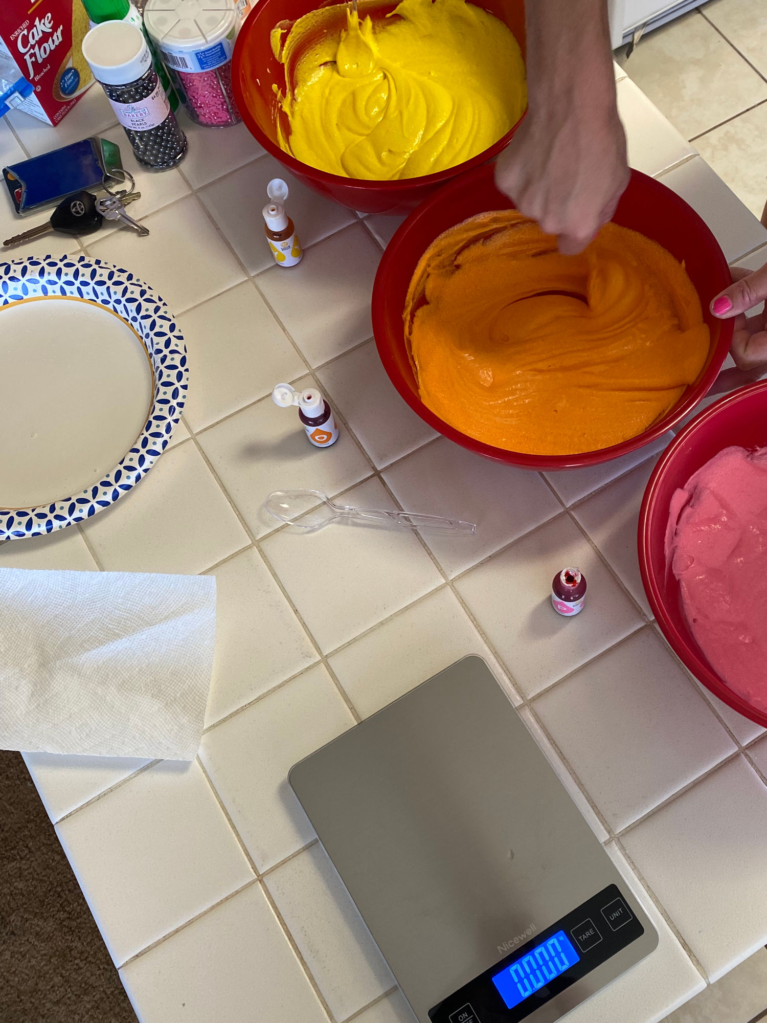 Rainbow Cake Food Coloring