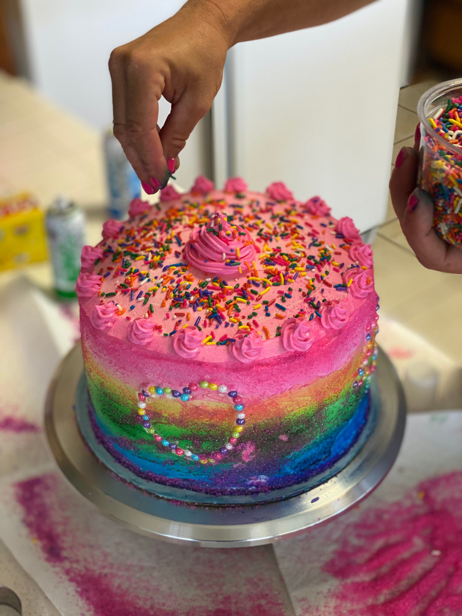 Rainbow Cake recipe step8