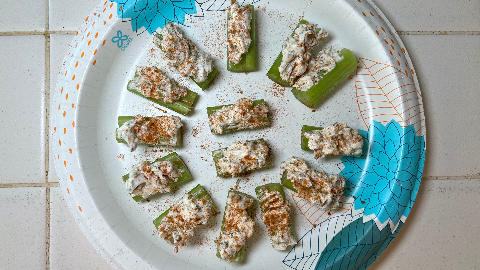 Stuffed Celery Paprika