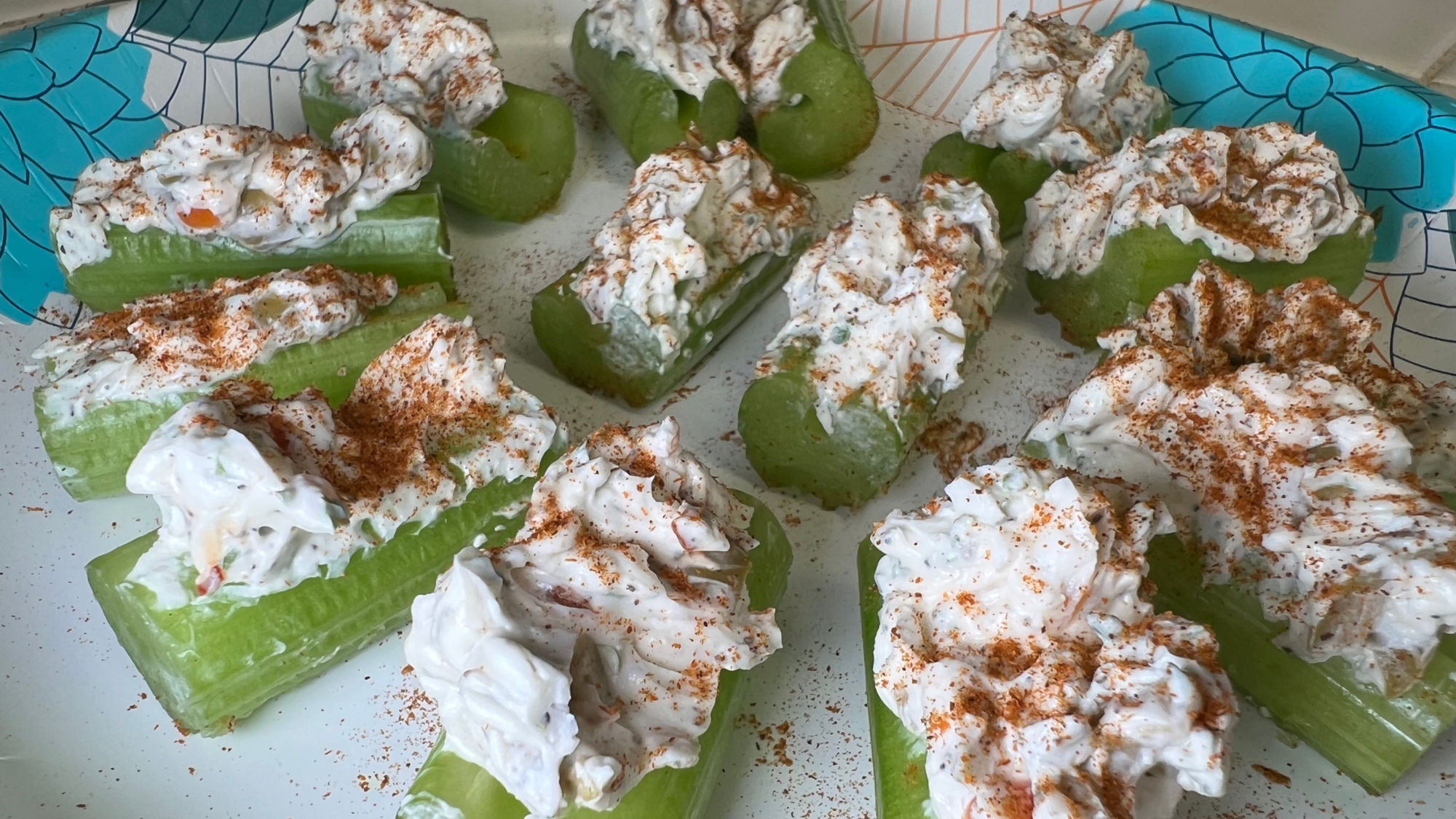 Stuffed Celery with Olives