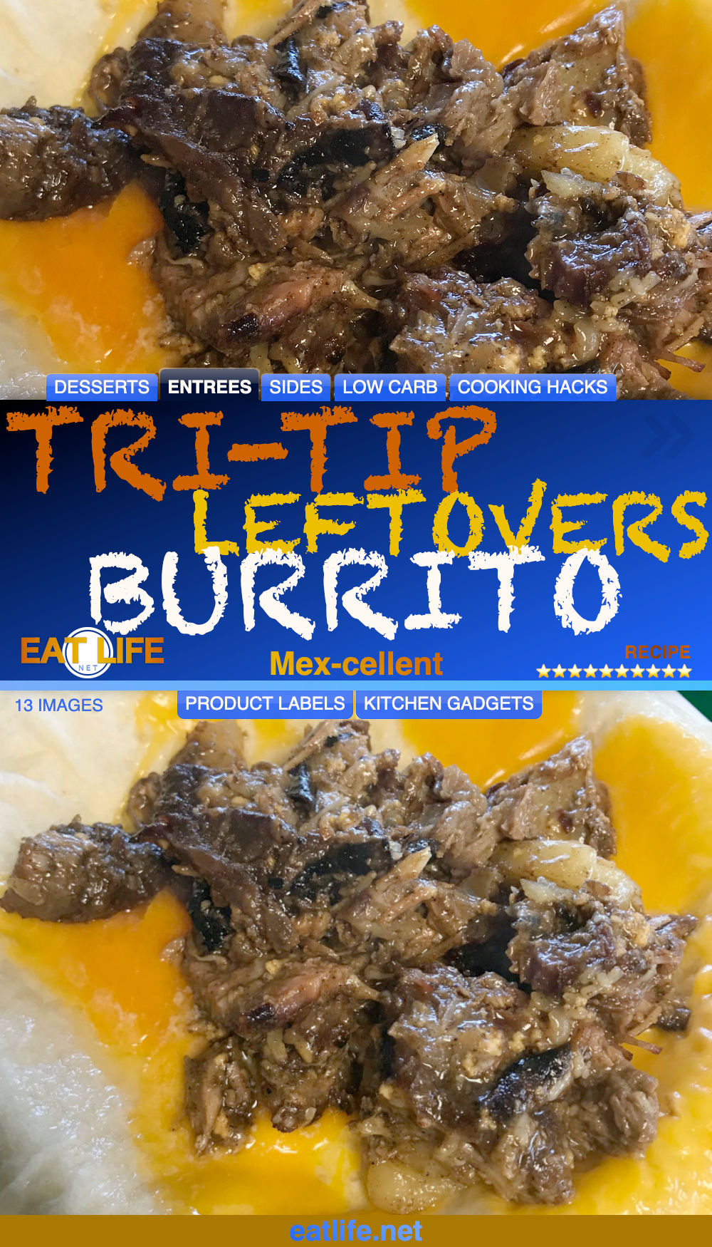 Tri-Tip Leftovers Burrito