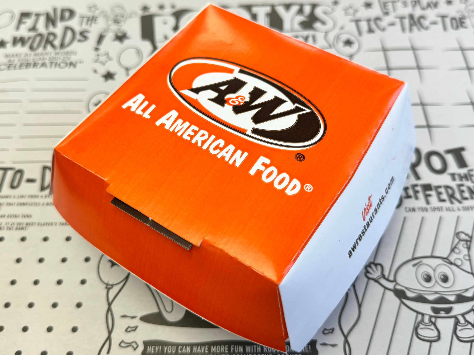 A&W Hamburger Box