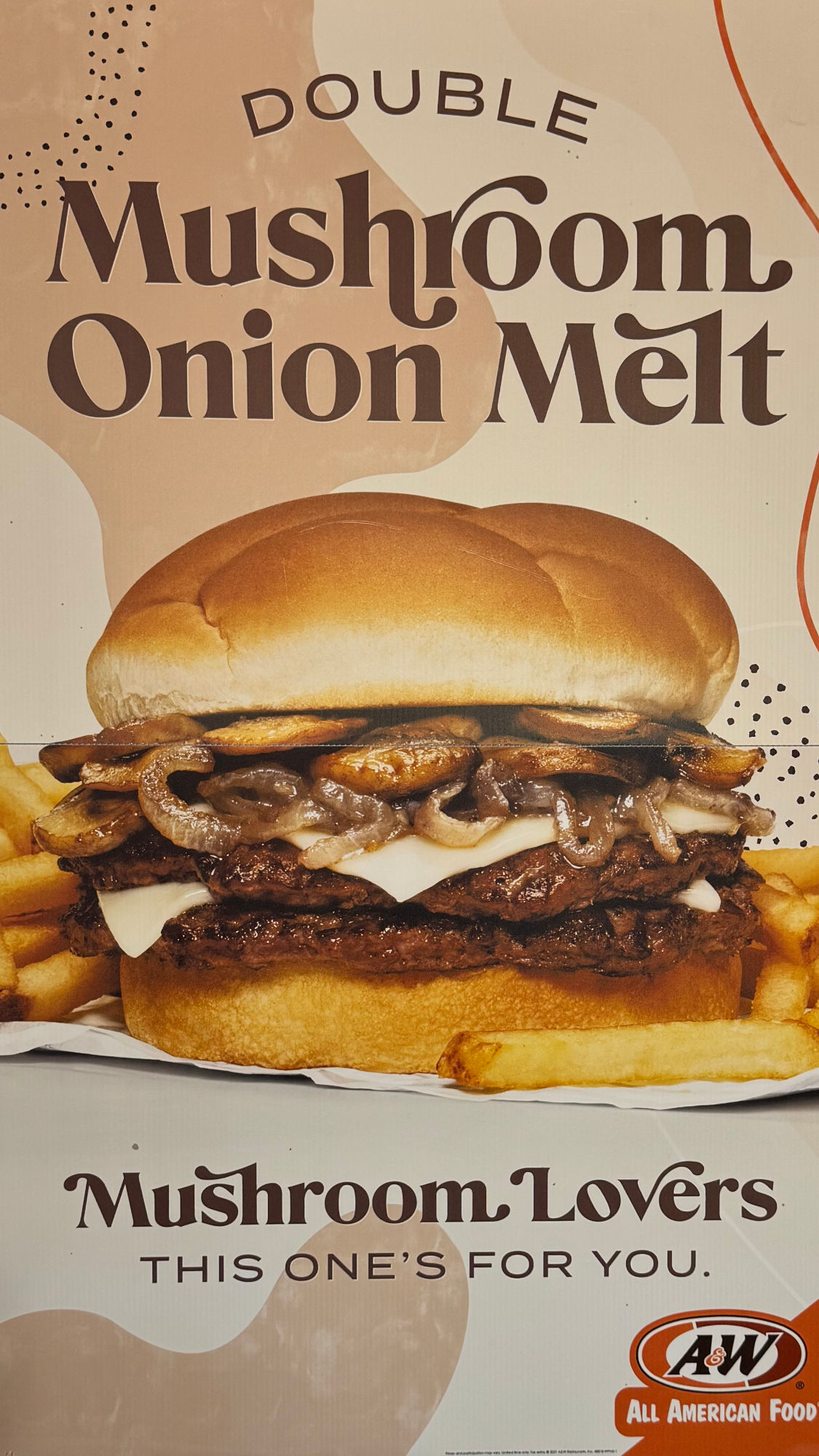 Mushroom Onion Melt A&W Mushroom Onion Melt