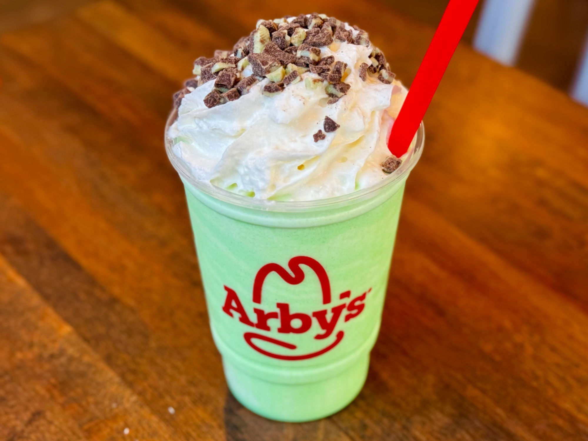 Arby's Andes Mint Chocolate Shake