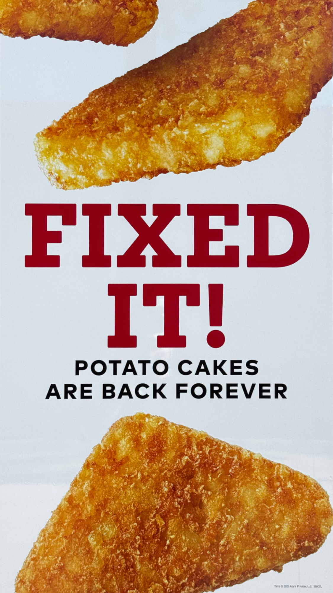 Arby's Potato Cakes Forever