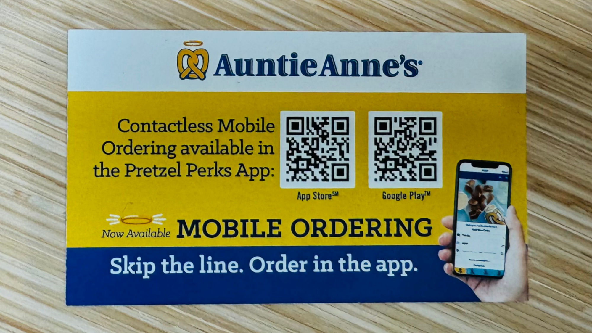 Mobile Ordering Auntie Anne's Mobile Ordering