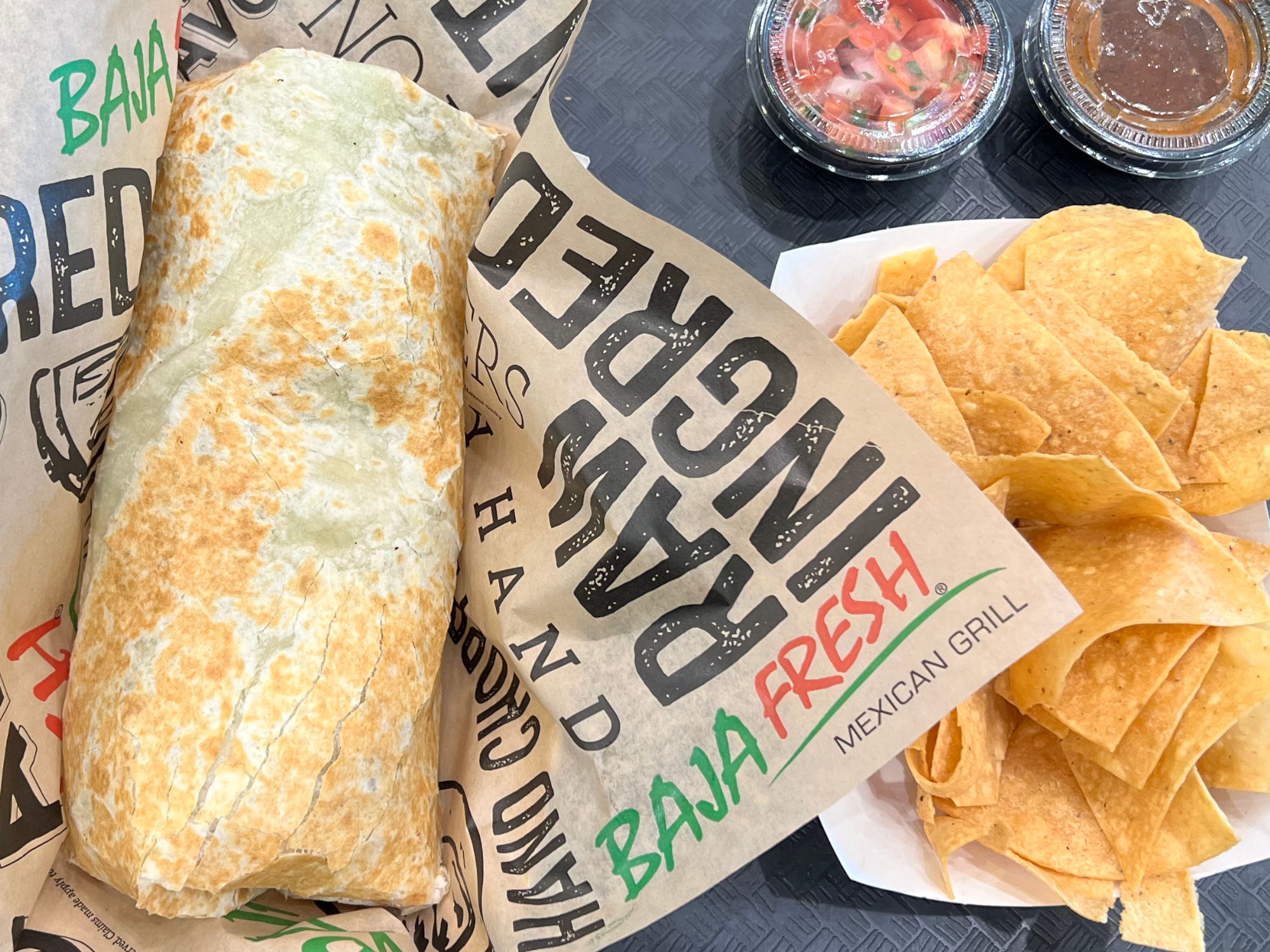 Baja Fresh Chicken Baja Burrito