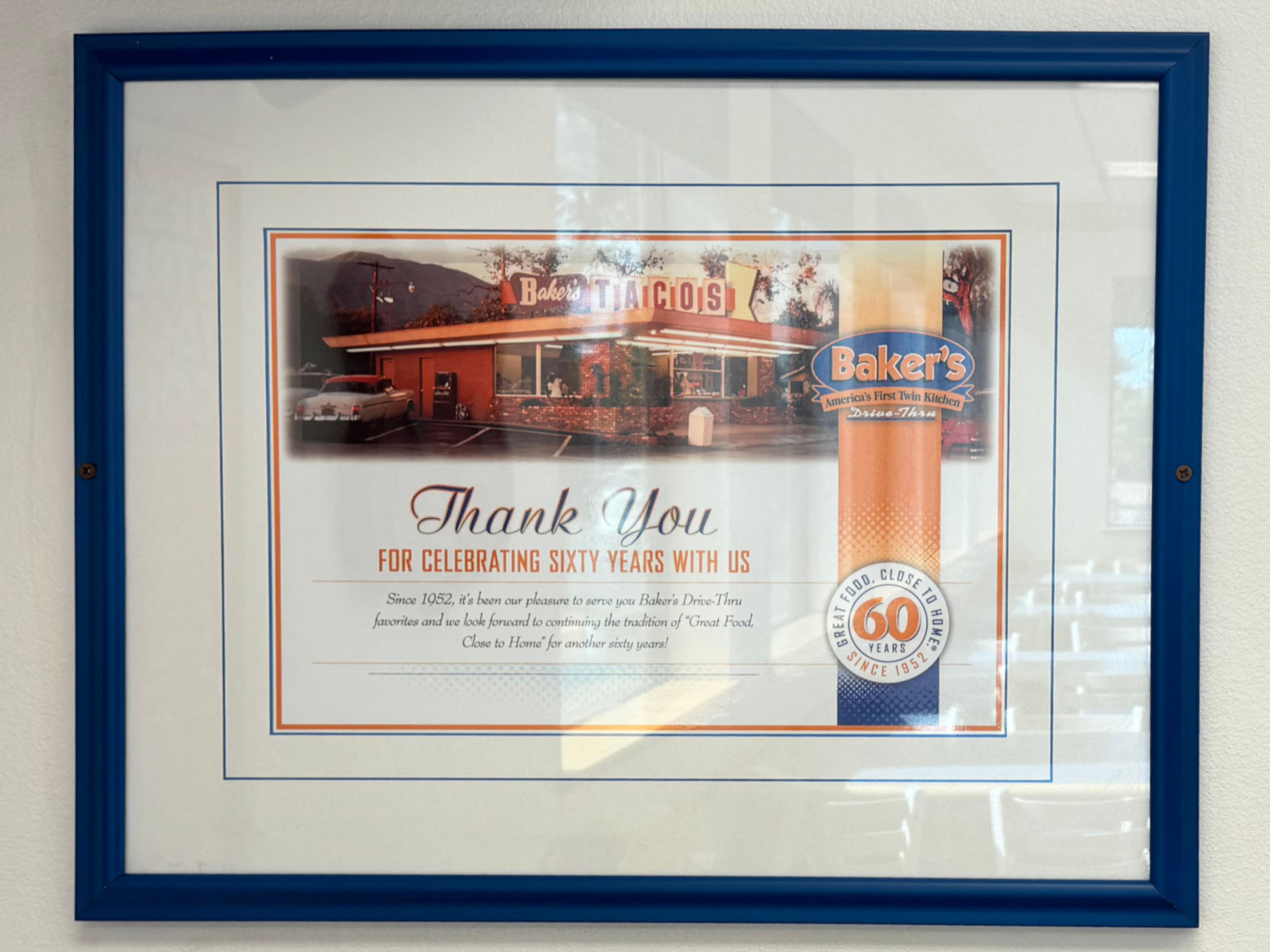 60 Years Baker's Drive-Thru 60 Years