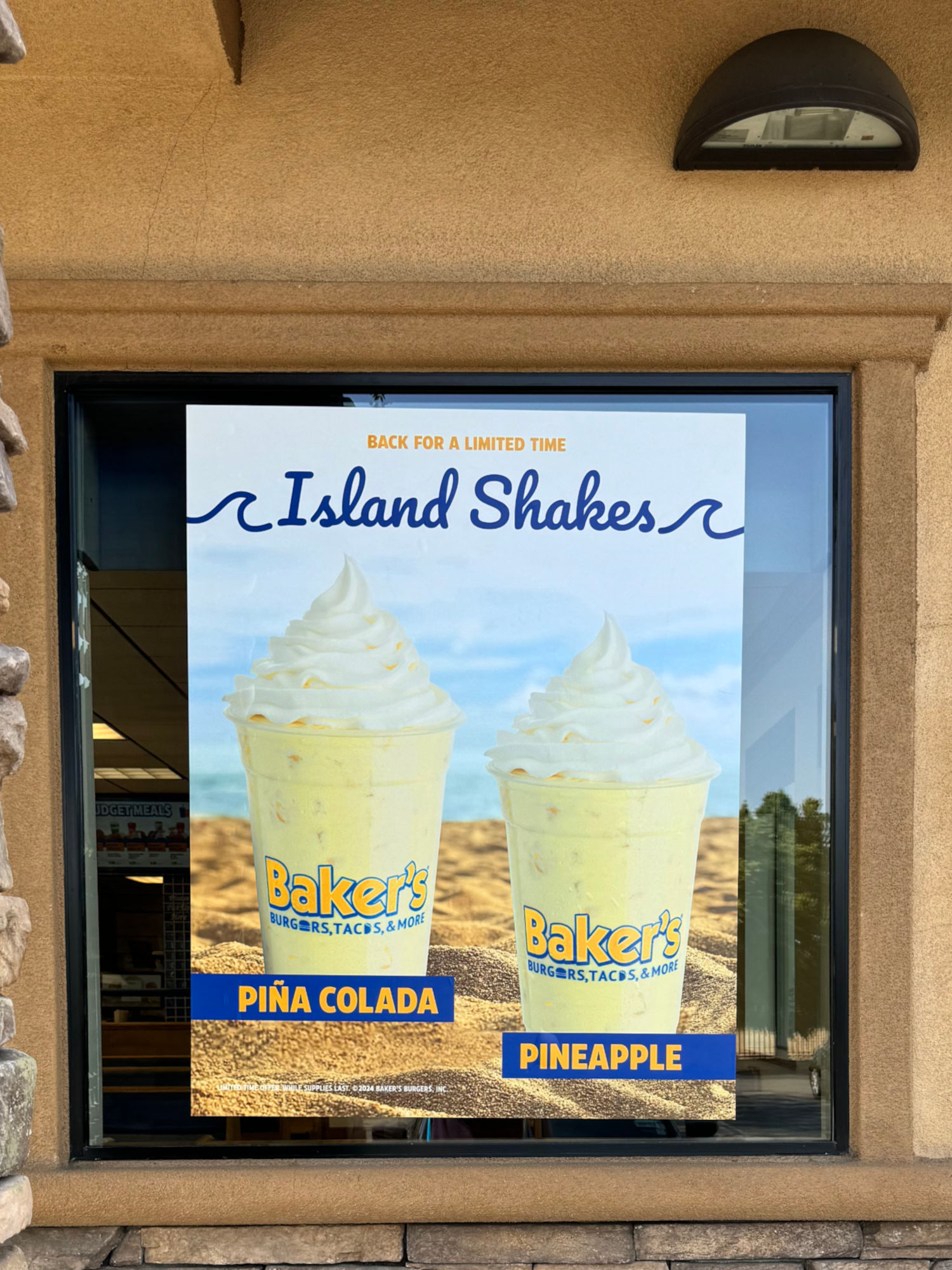 Island Shakes Poster Baker's Drive-Thru Island Shakes Poster