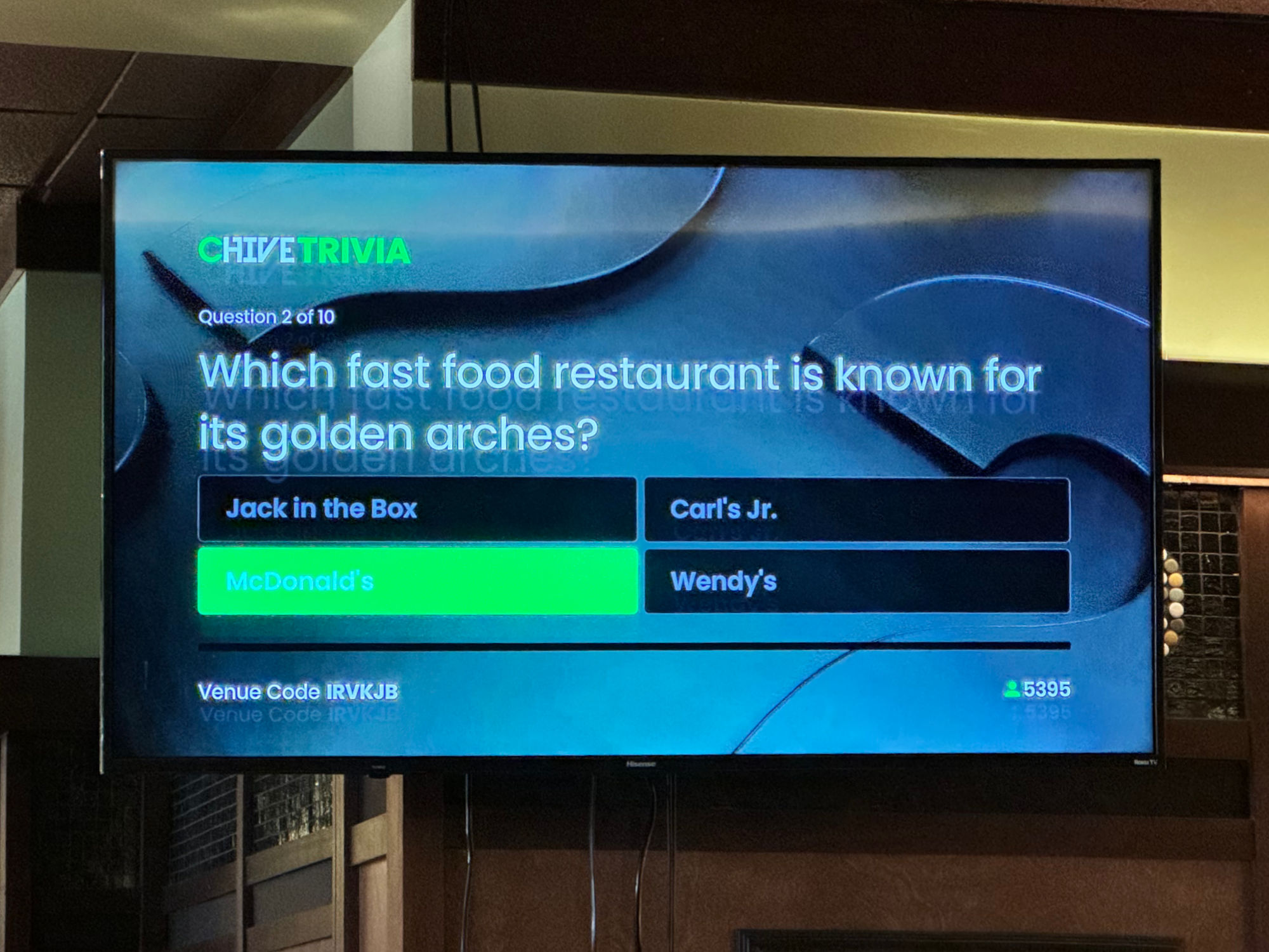 Bar Louie Chive Trivia