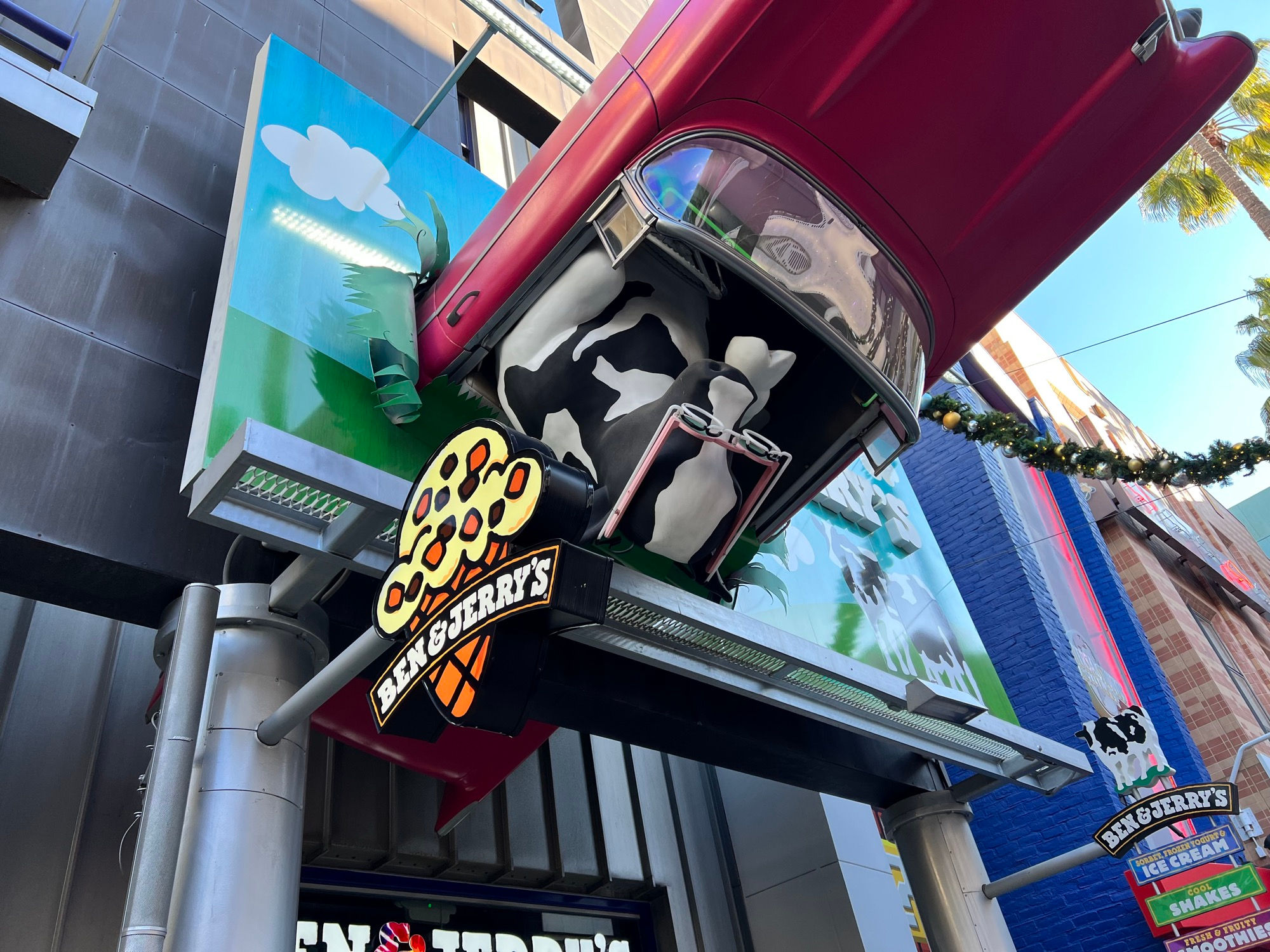 Universal City Walk, California Ben & Jerry's Cow Driving Car