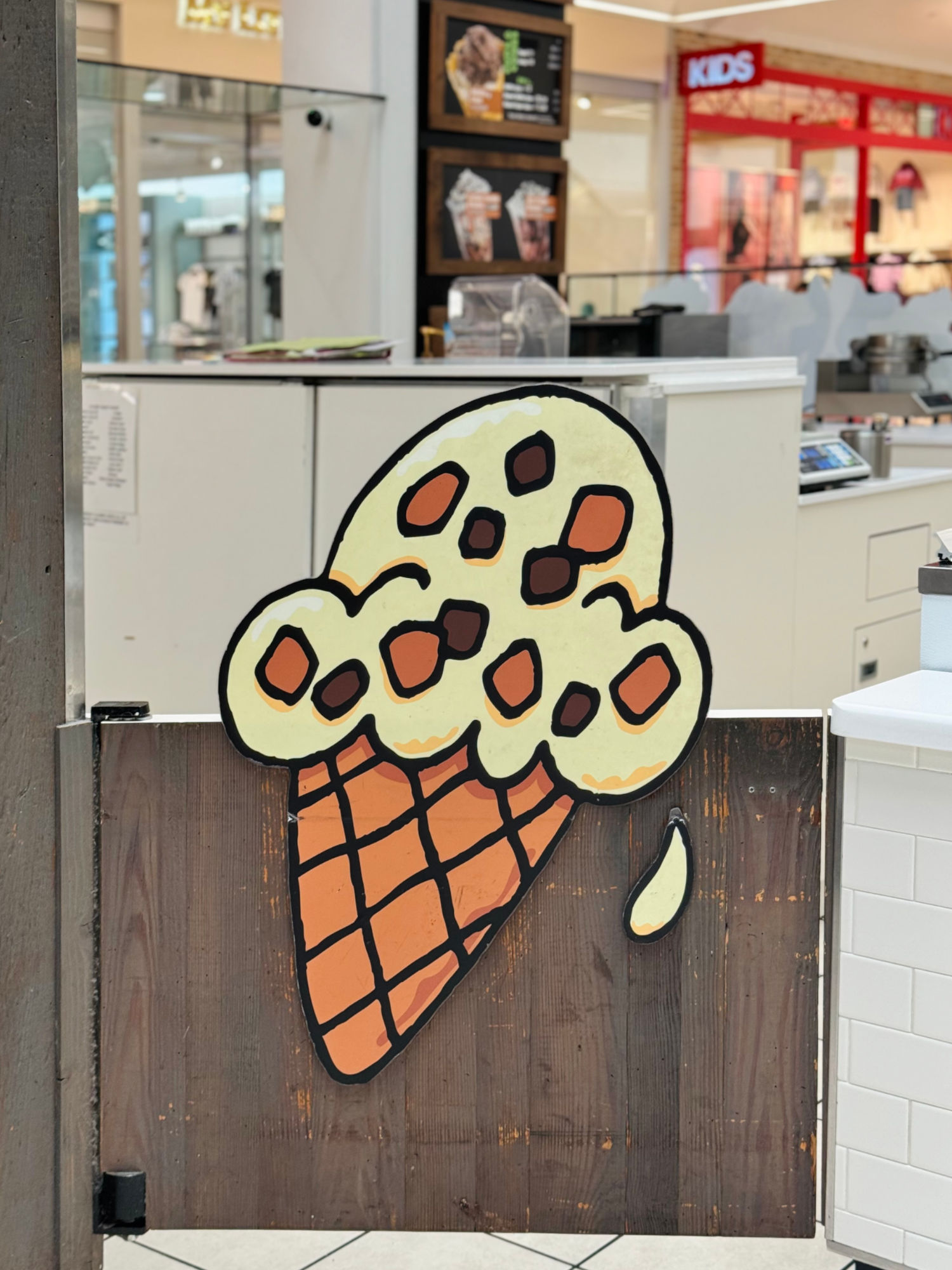 Ice Cream Swinging Door Ben & Jerry's Ice Cream Swinging Door