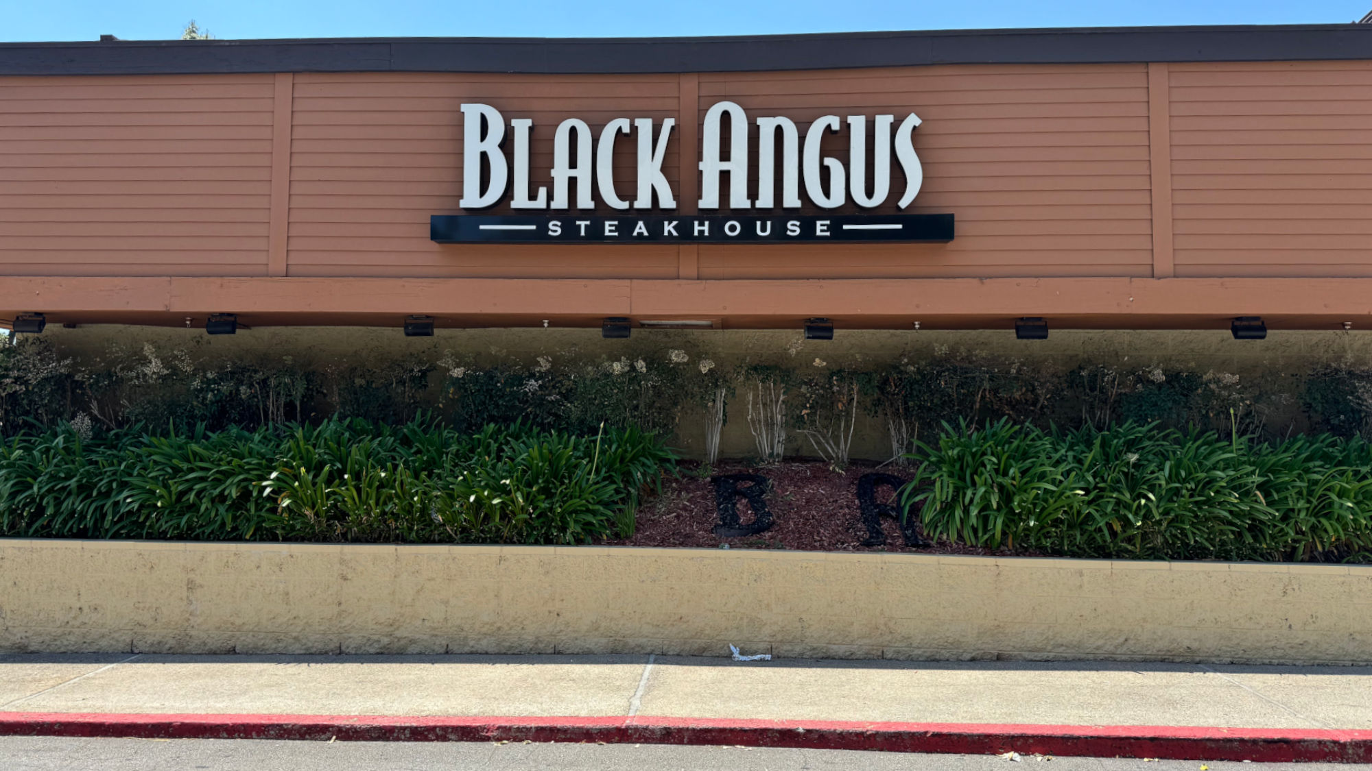 Burbank Sign Black Angus Burbank Sign