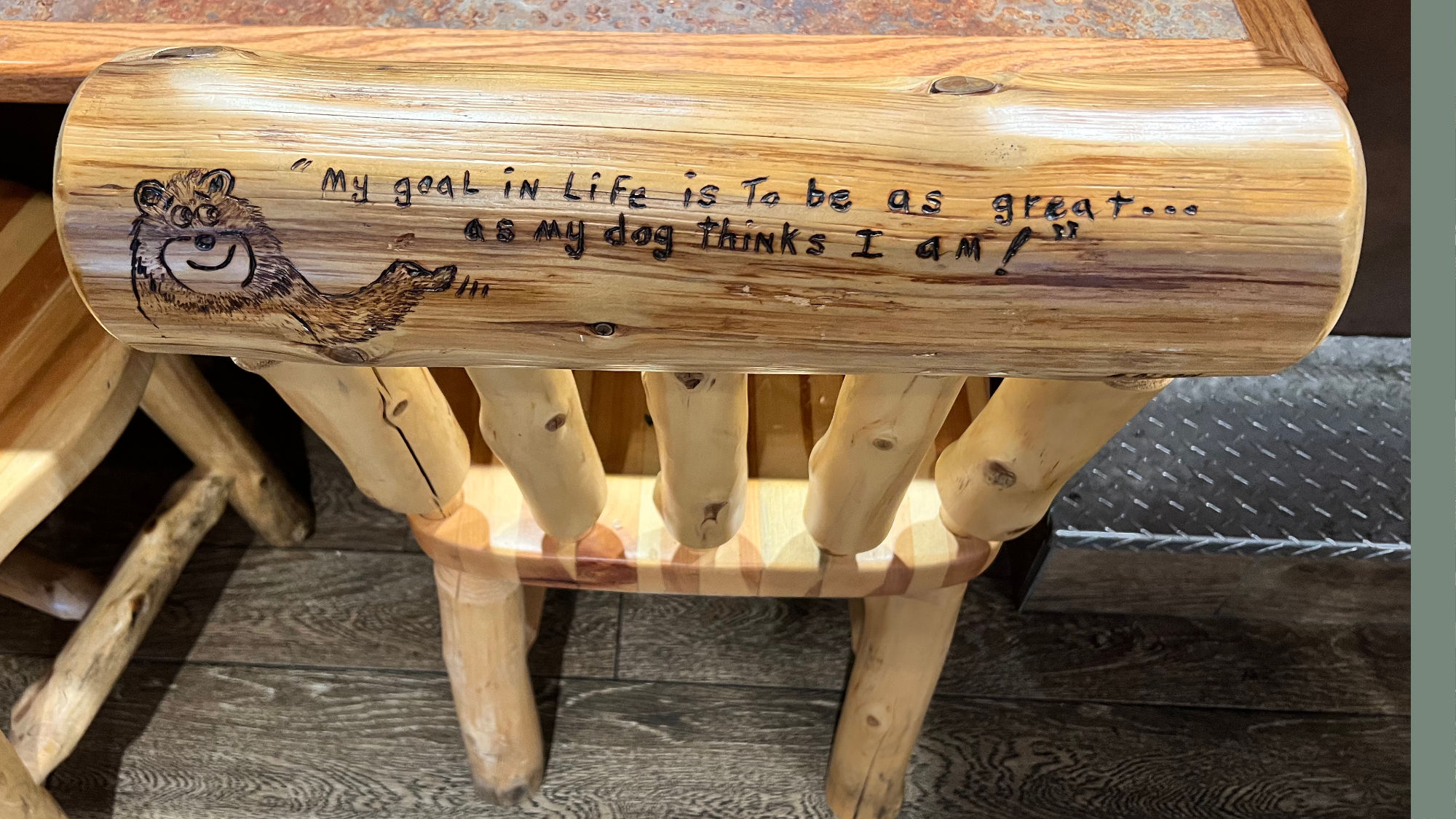 Goal Black Bear Diner Bar Stool Goal