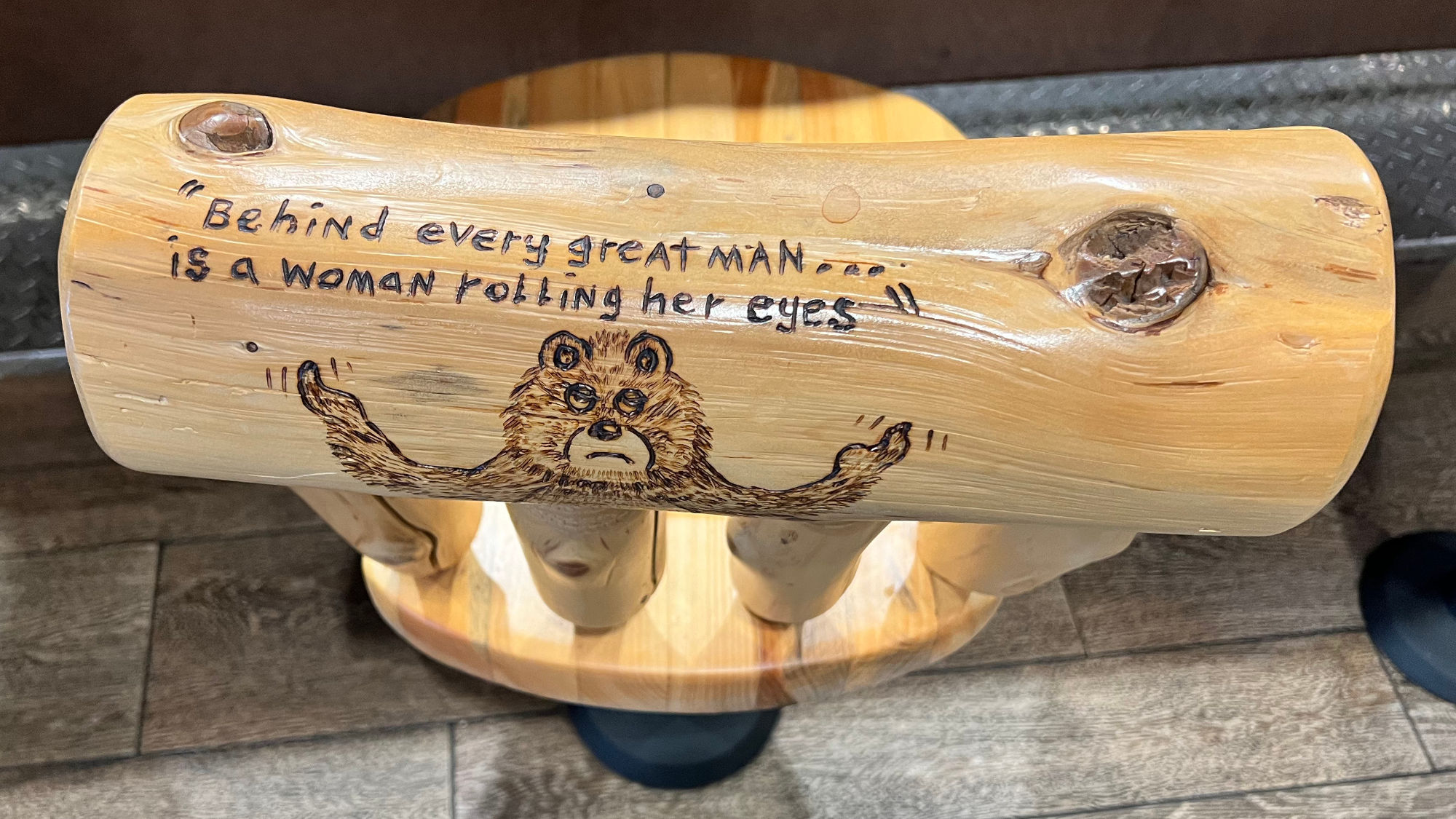 Great Man Black Bear Diner Bar Stool Great Man