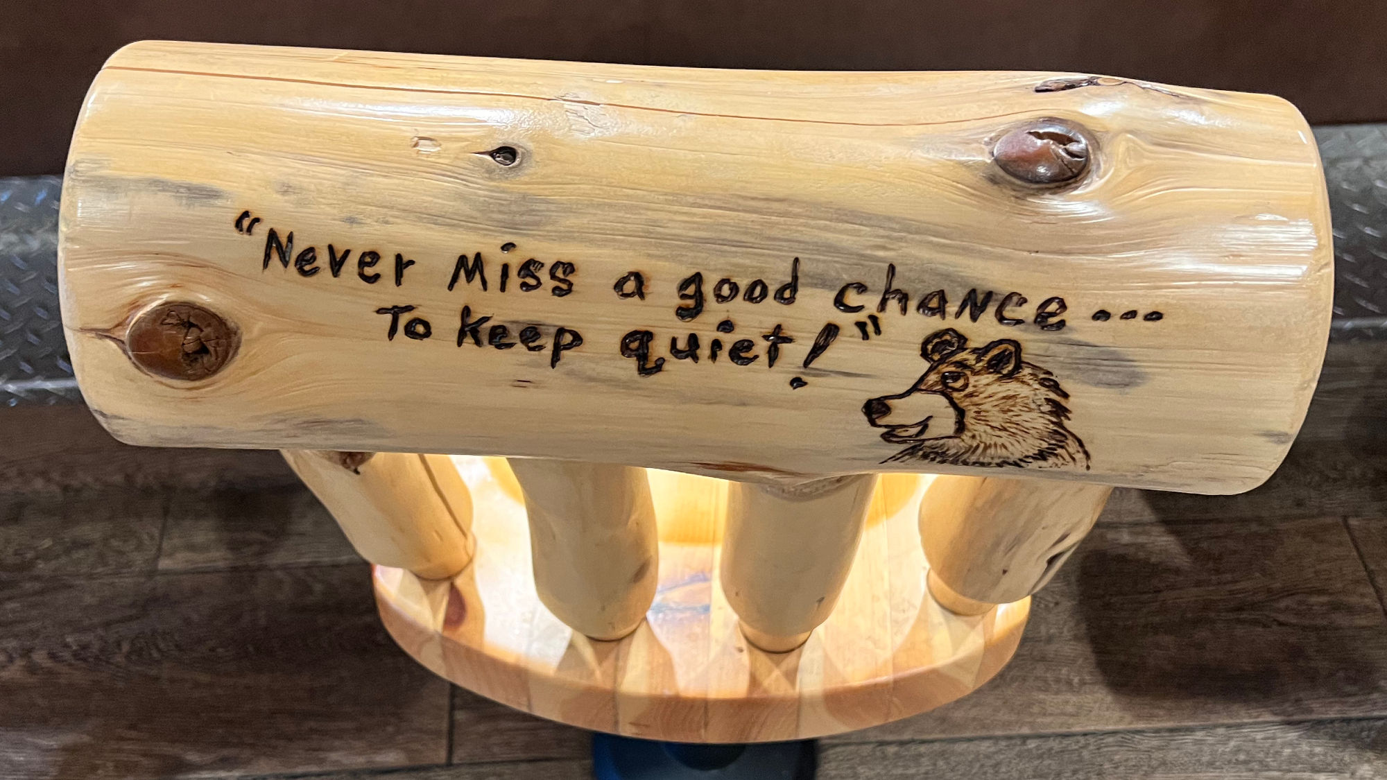 Keep Quiet Black Bear Diner Bar Stool Keep Quiet