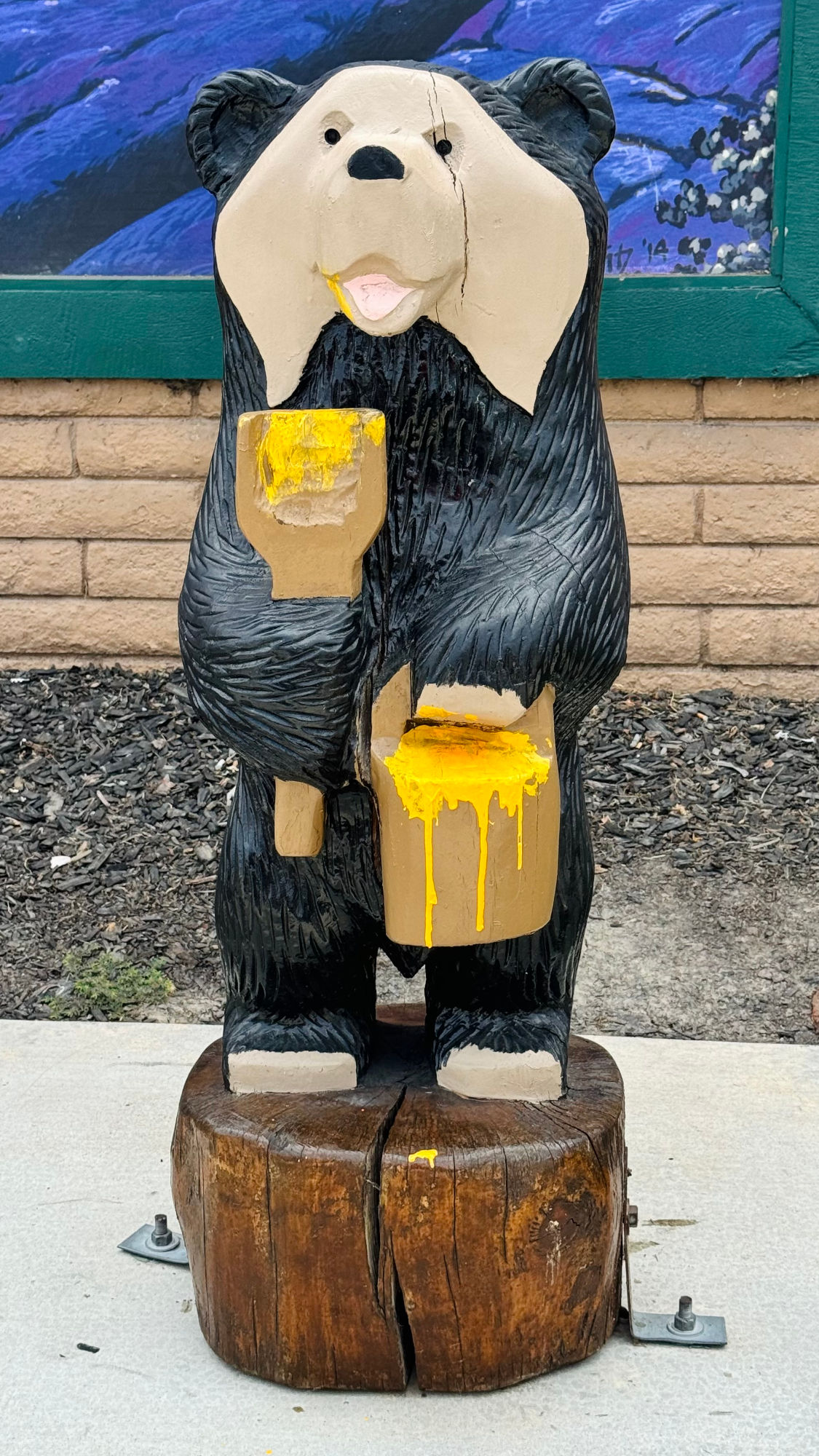 Carved Honey Bear Black Bear Diner Carved Honey Bear