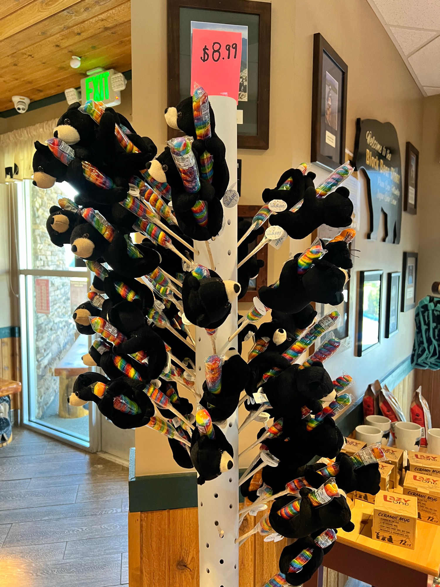 Rainbow Twisty Bear Lollipops Black Bear Diner Rainbow Twisty Bear Lollipops