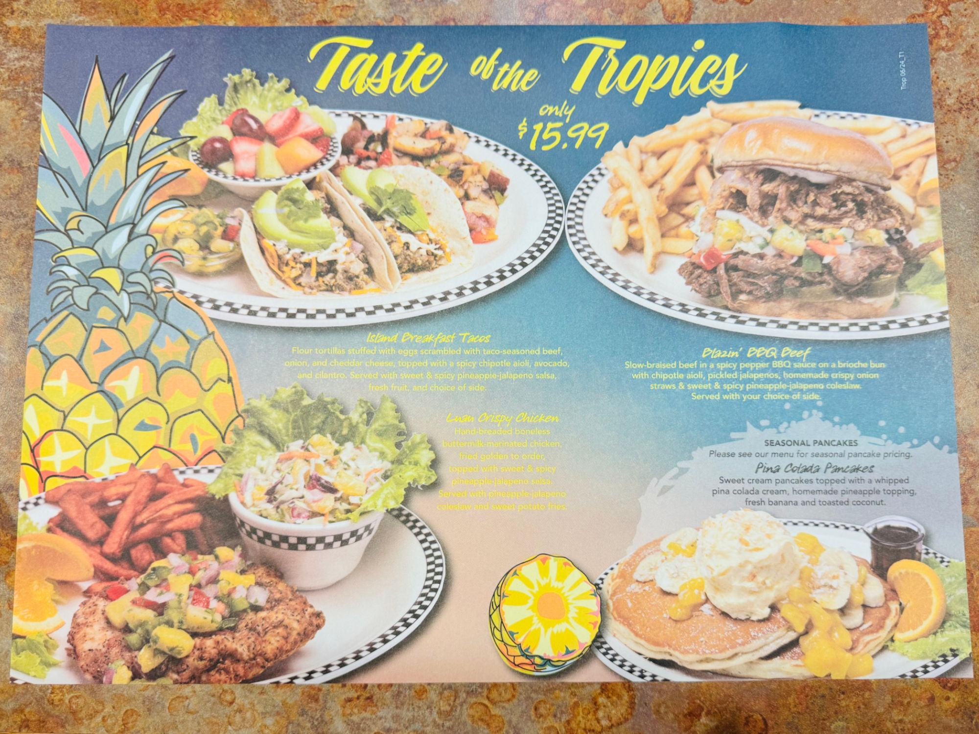 Taste of the Tropics Black Bear Diner Taste of the Tropics