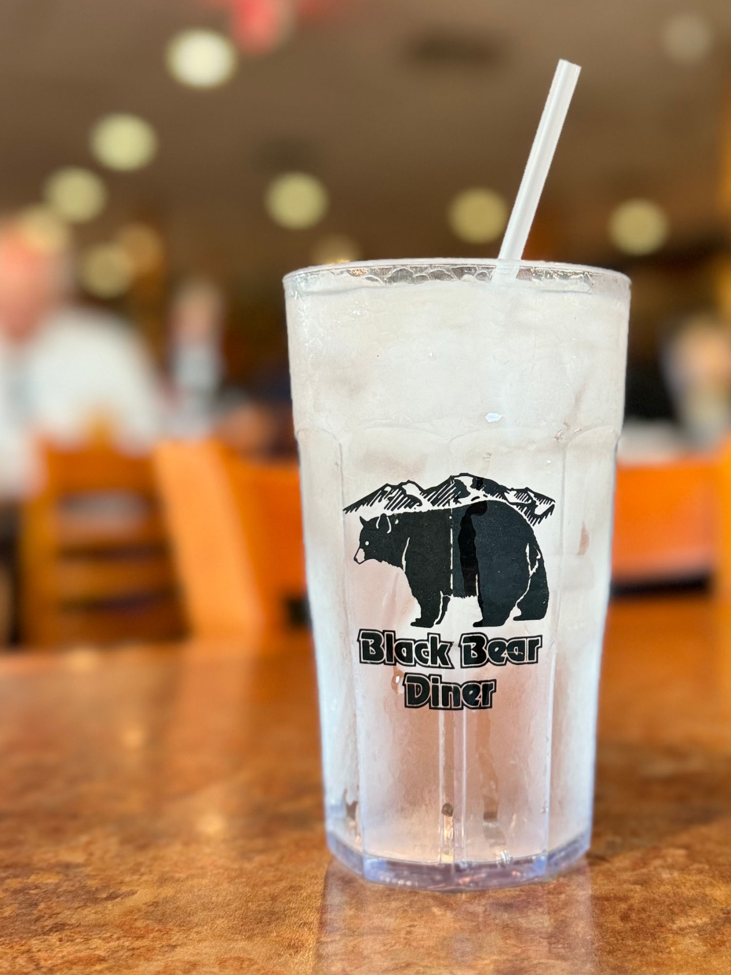 Water Glass Black Bear Diner Water Glass