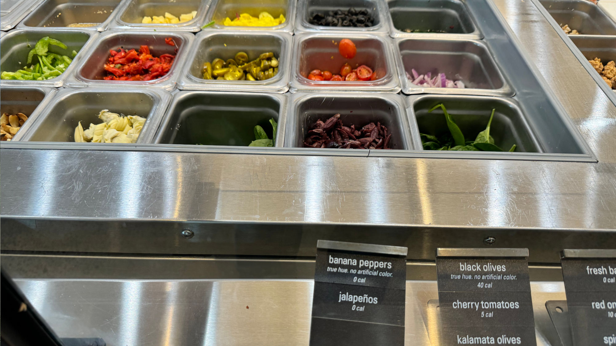 Vegetables Section Blaze Pizza Vegetables Section