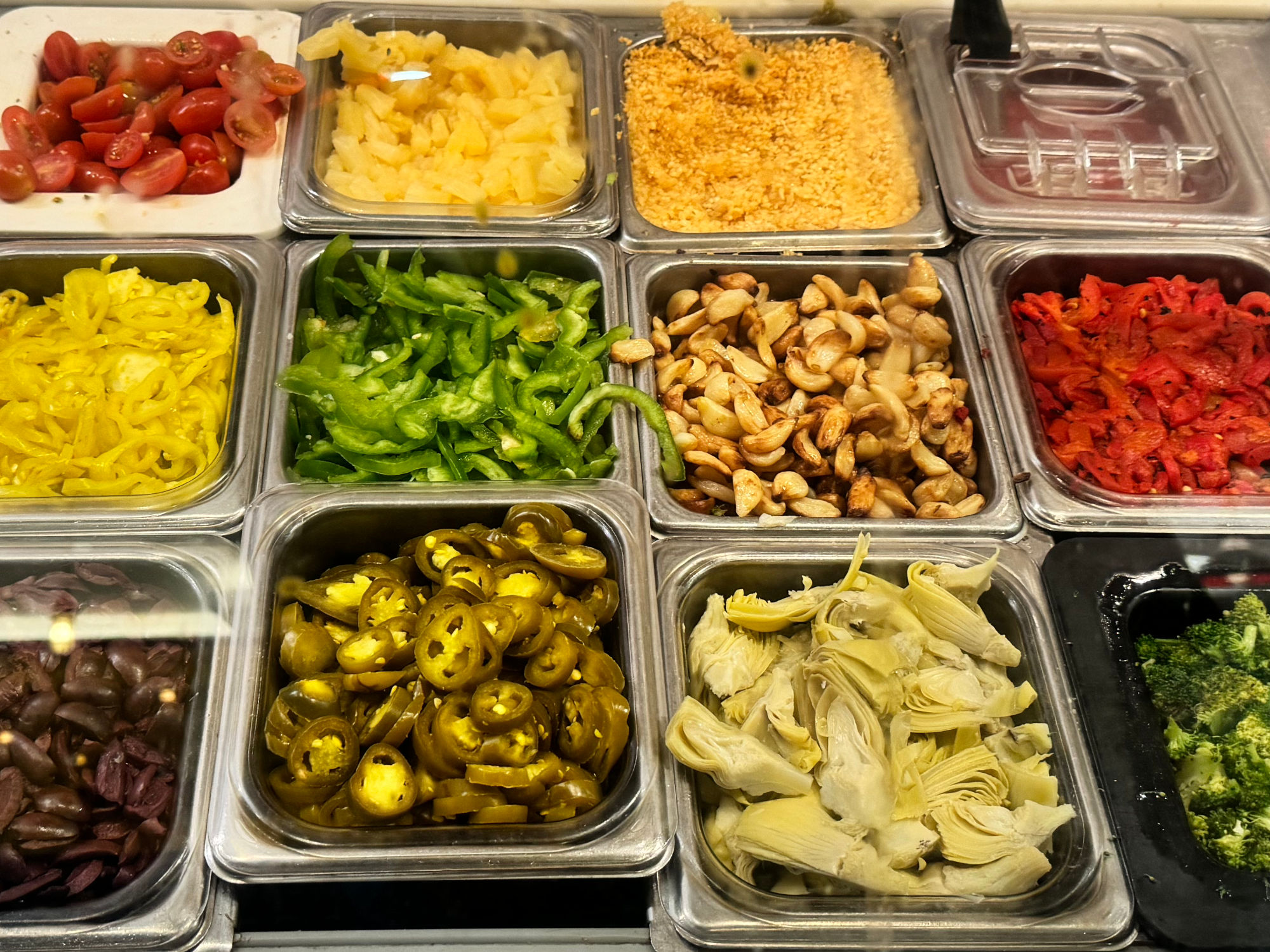 Blaze Pizza Veggies Section