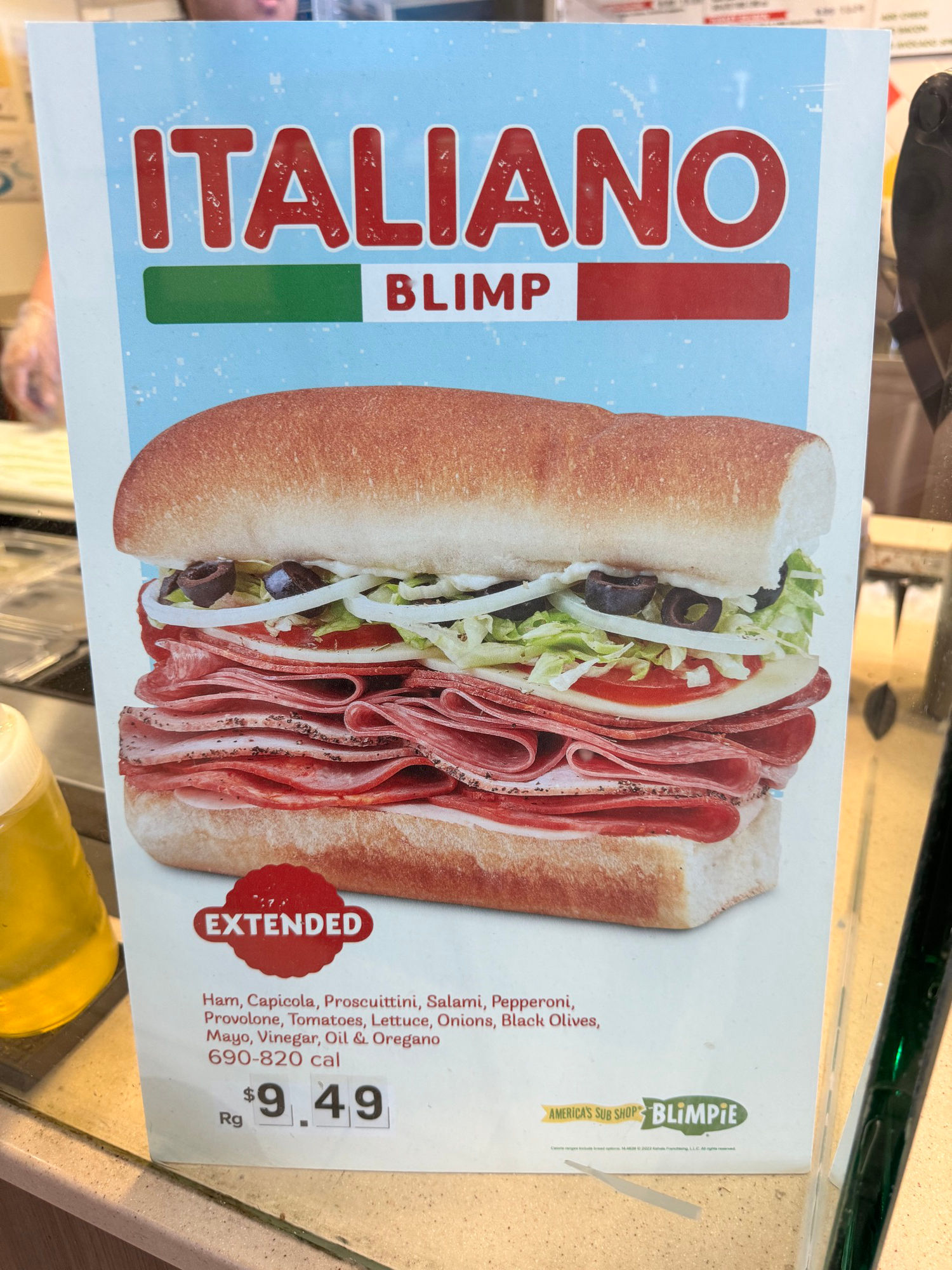 Blimpie Italiano Blimp