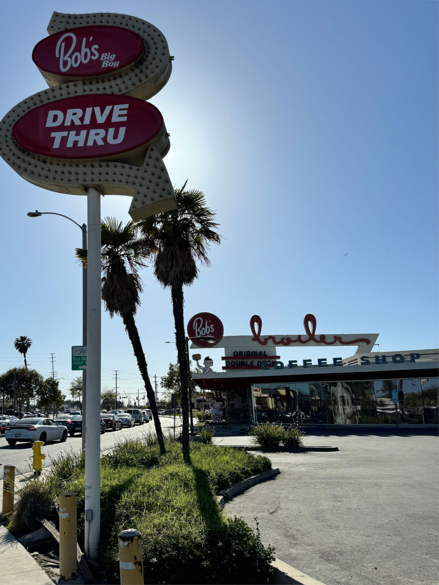 Drive Thru Sign Bob's Big Boy Drive Thru Sign