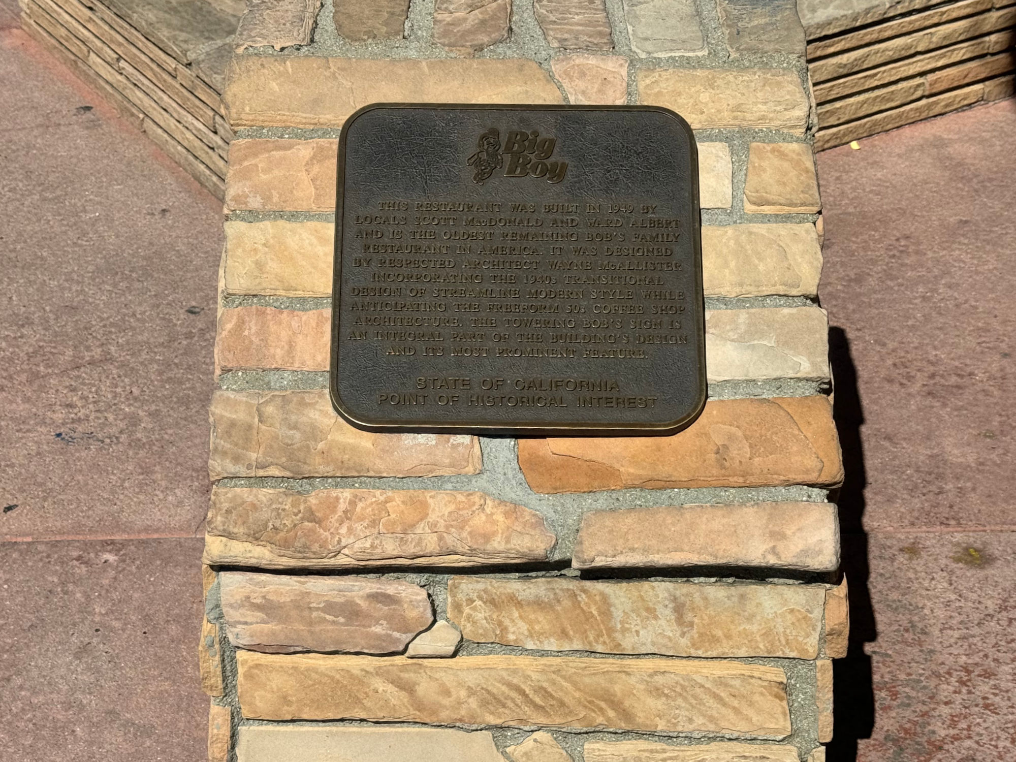 Historical Marker Bob's Big Boy Historical Marker