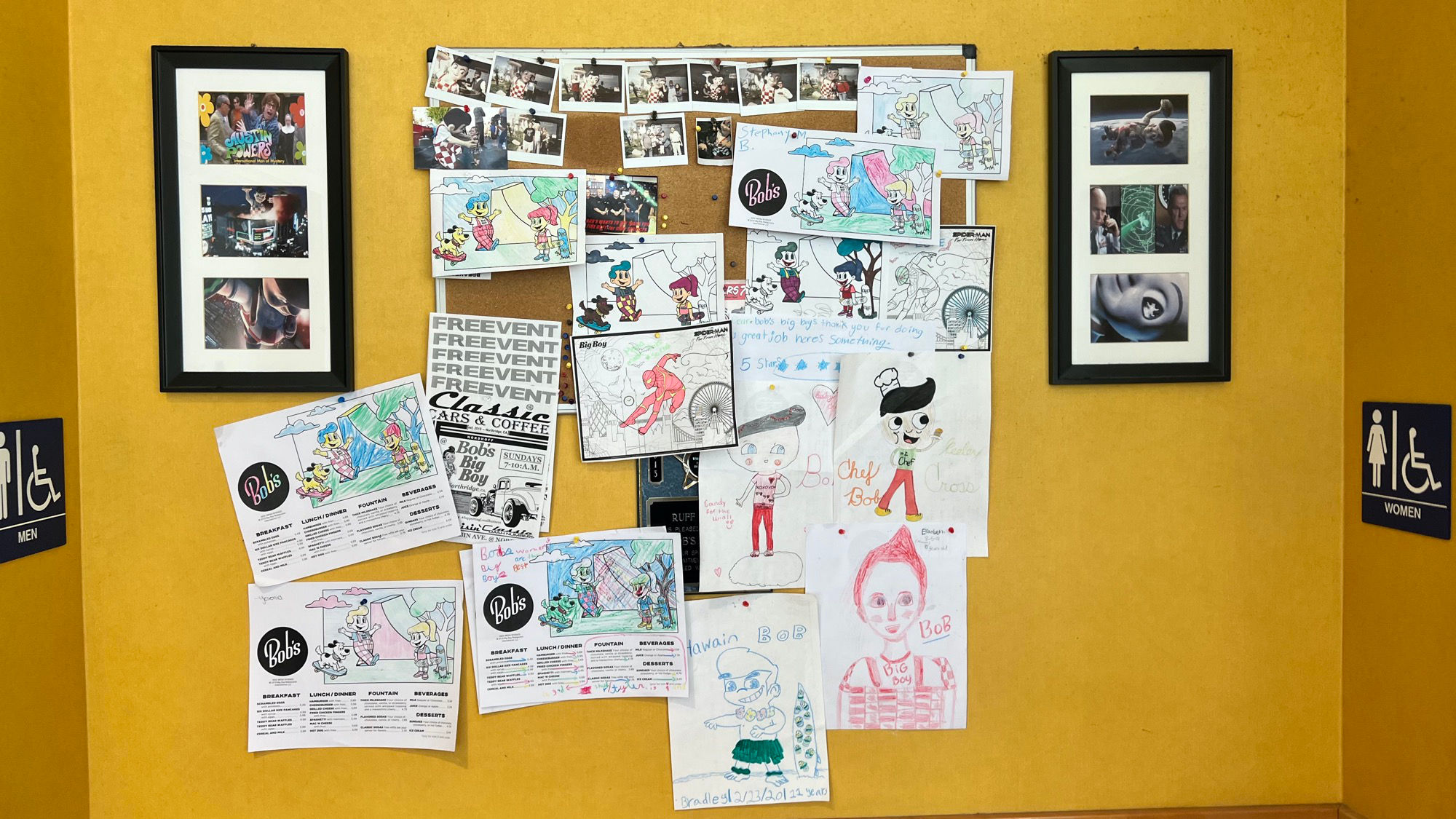 Bob's Big Boy Northridge Bulletin Board