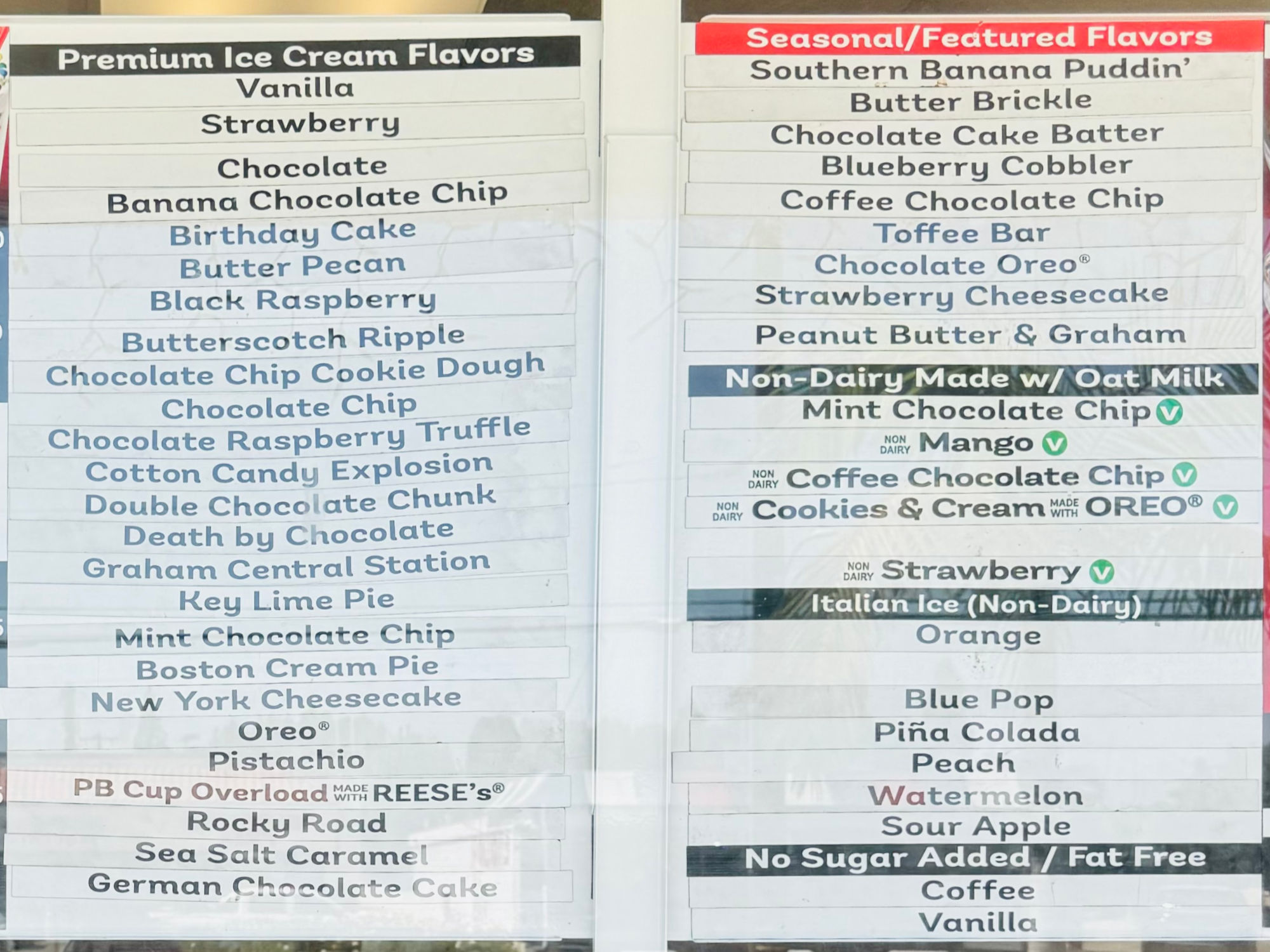 Flavors Change Daily Bruster's Ice Cream Flavors Change Daily