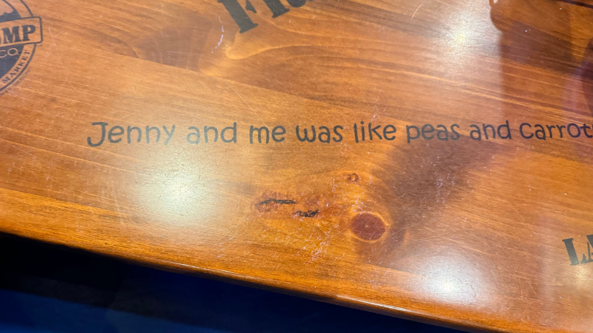 Bubba Gump Like Peas and Carrots