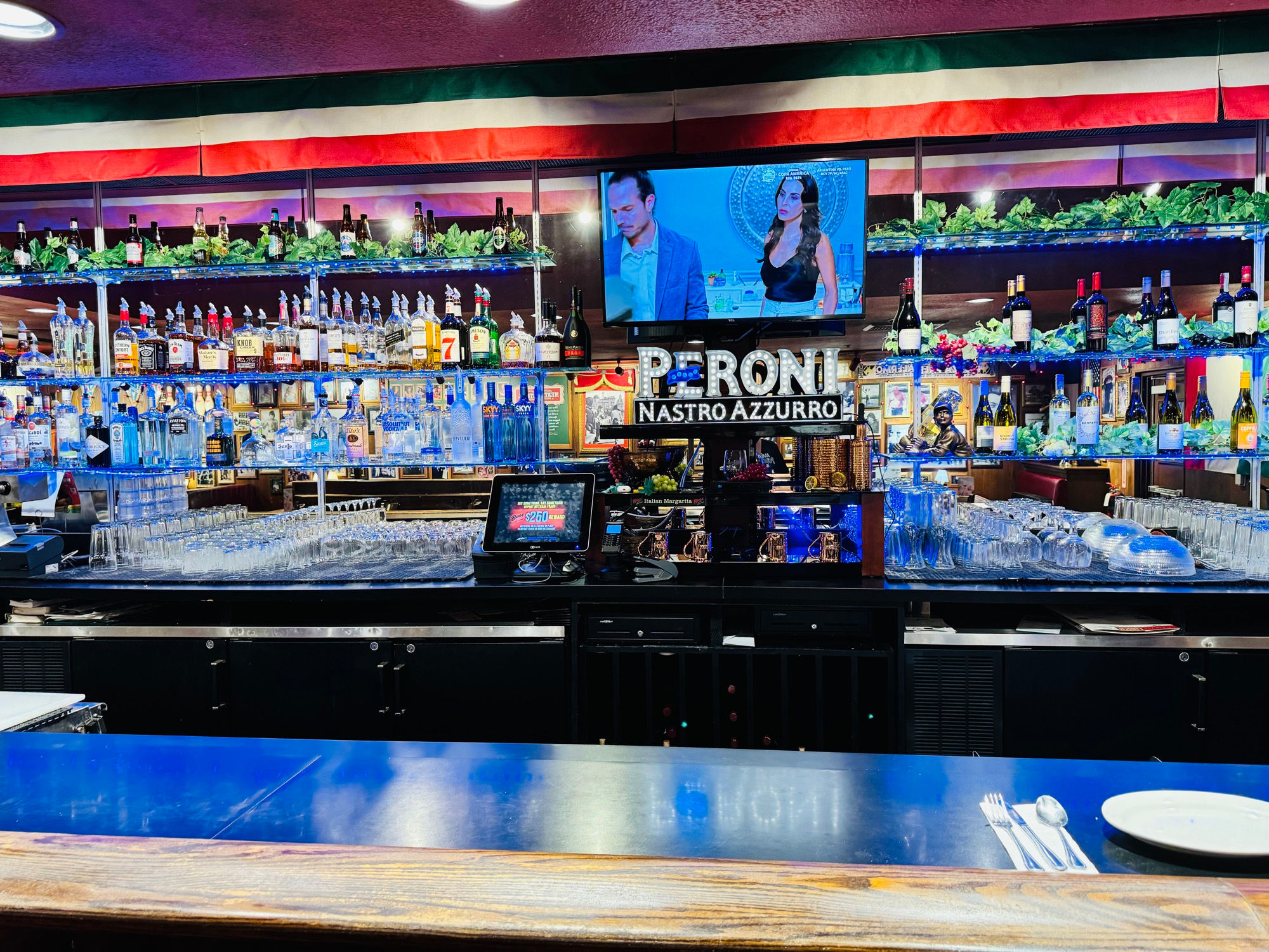 Peroni Nastro Azzurro Buca di Beppo Huntington Beach Peroni Nastro Azzurro