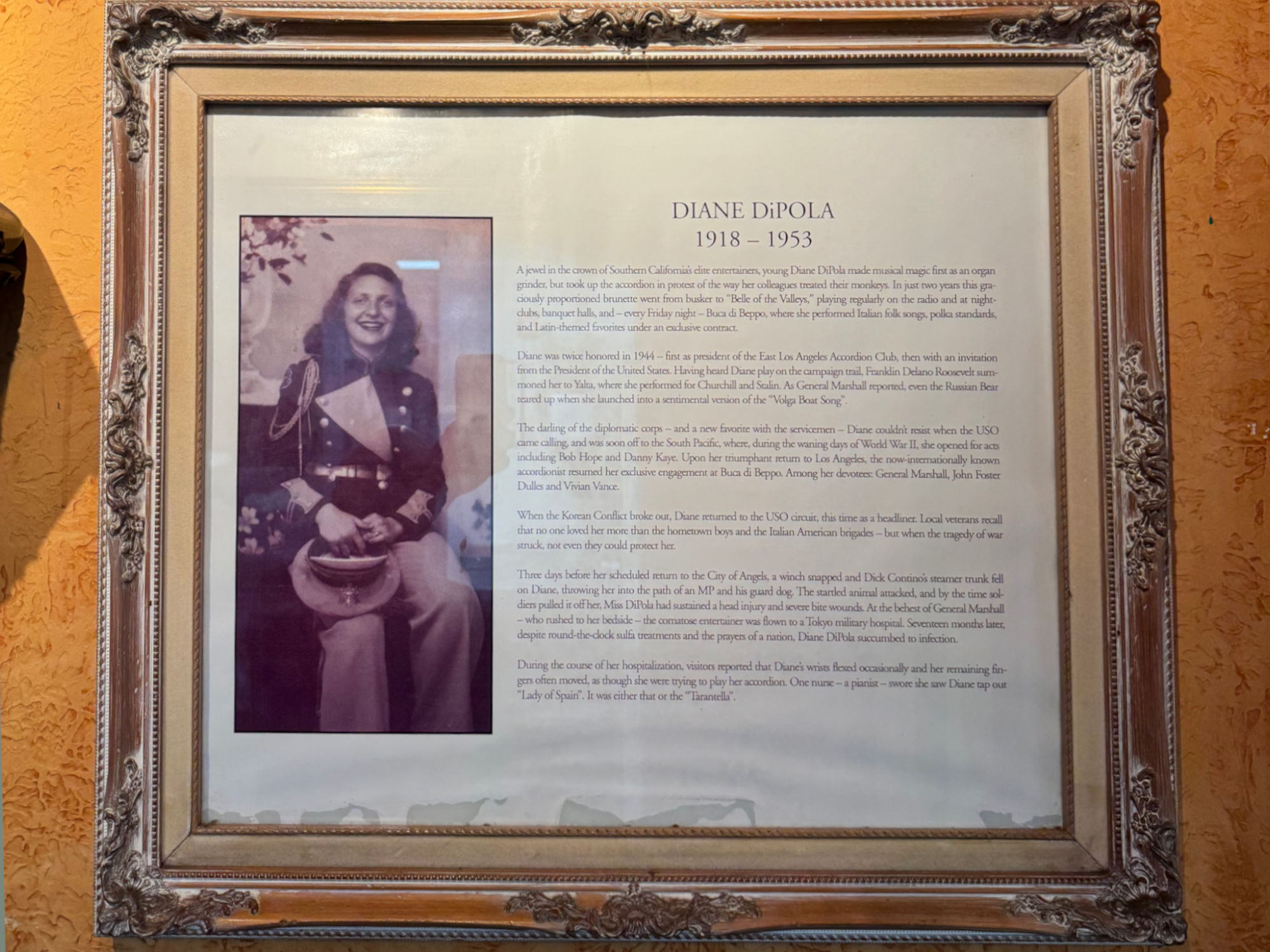 Buca di Beppo Pasadena Diane DiPola