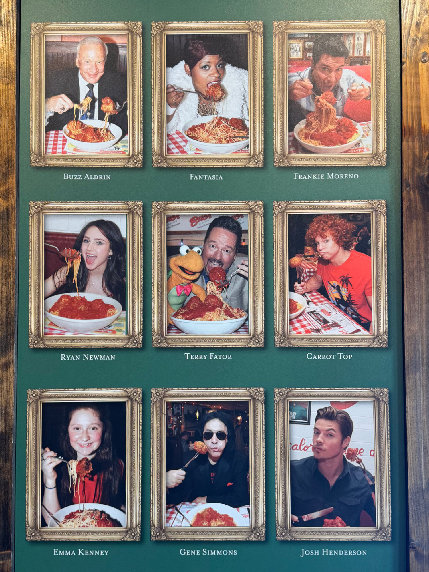 Meatball Celebrities Buca di Beppo Pasadena Meatball Celebrities