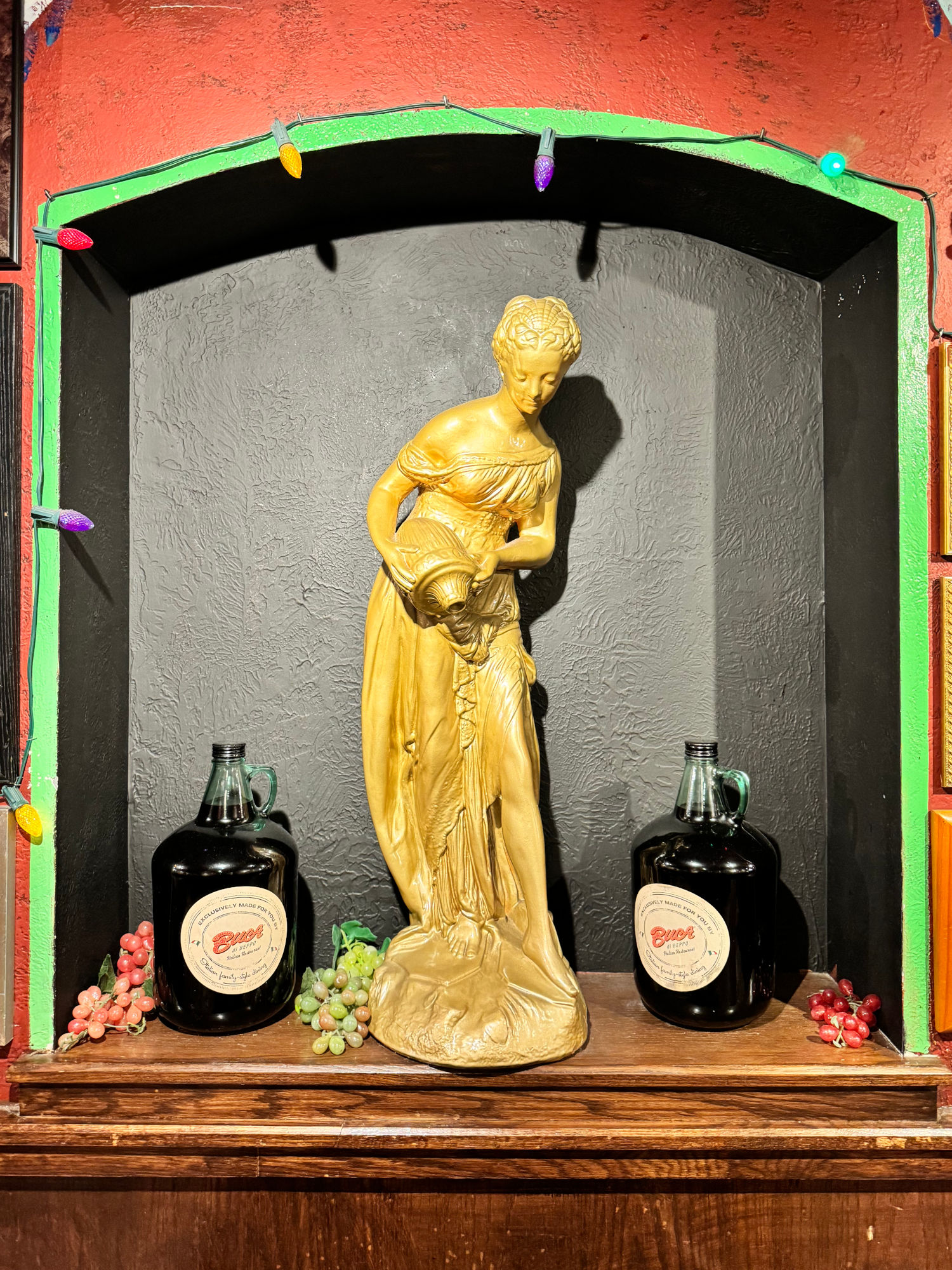 Buca di Beppo Pasadena Wine Bearer