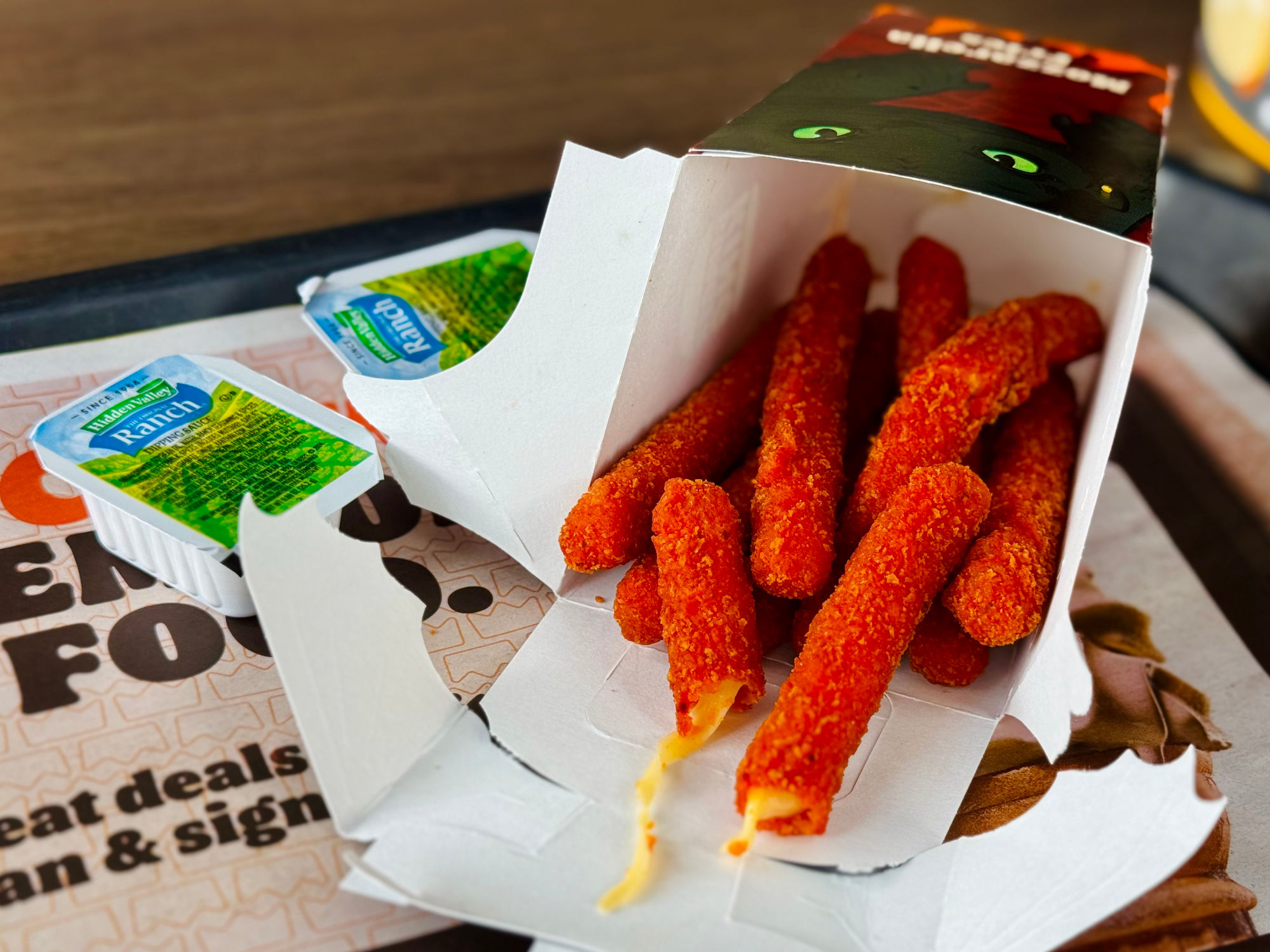 Fiery Dragon Mozzarella Fries Burger King Fiery Dragon Mozzarella Fries