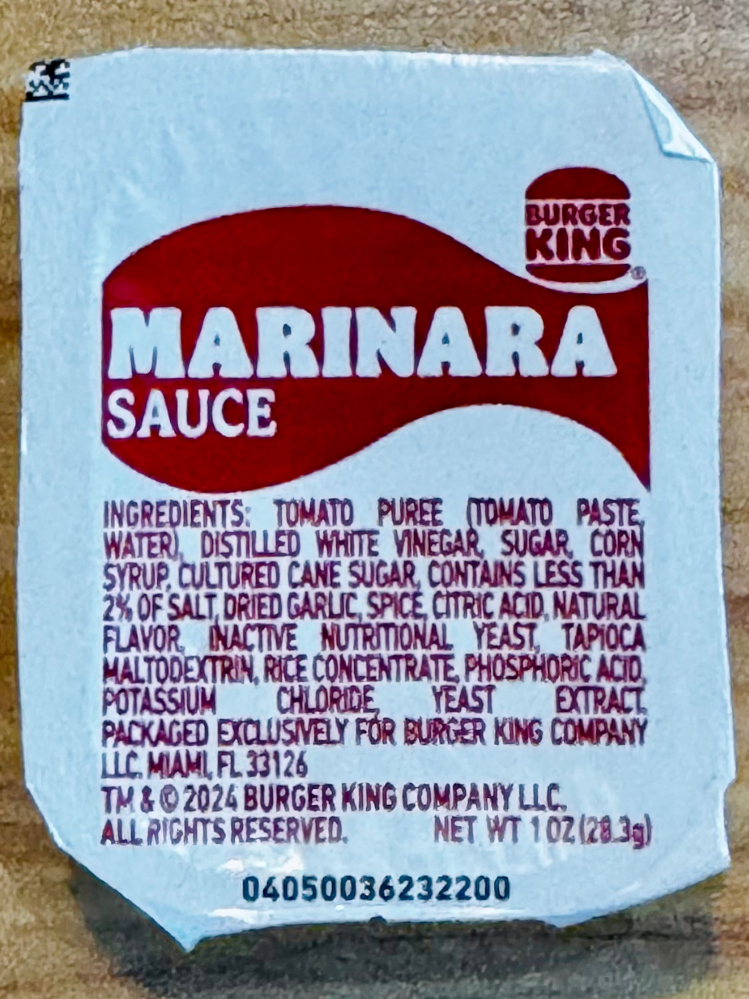 Marinara Sauce Burger King Marinara Sauce