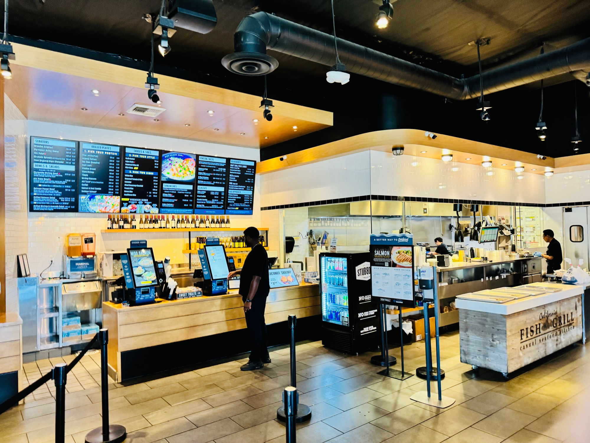 California Fish Grill Kiosk Order