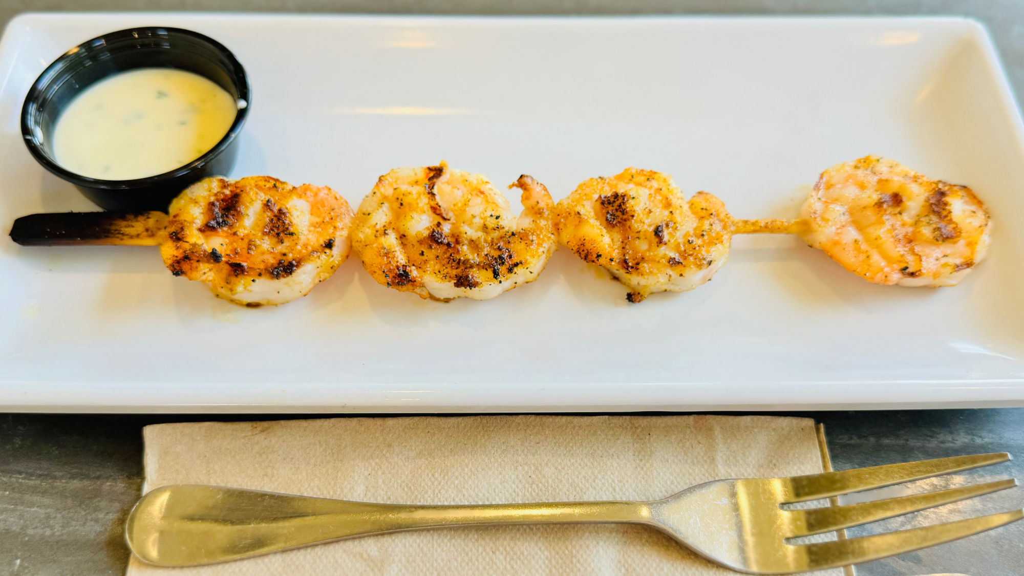 California Fish Grill Shrimp Skewer