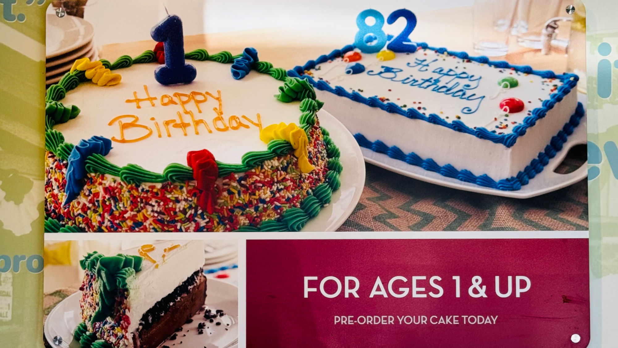 Carvel Pre-Order Cakes