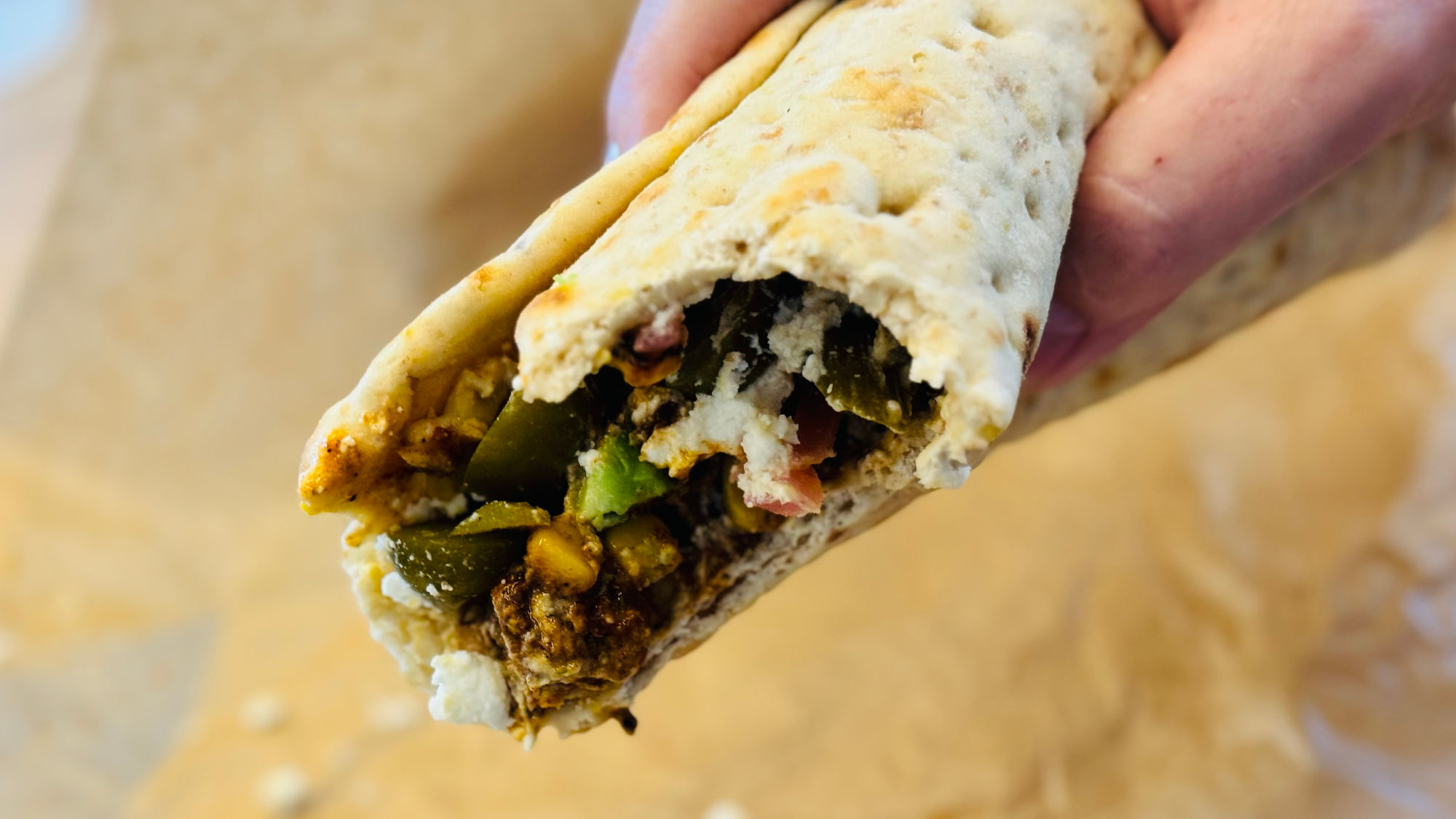 Cava Spicy Chicken Avocado Pita