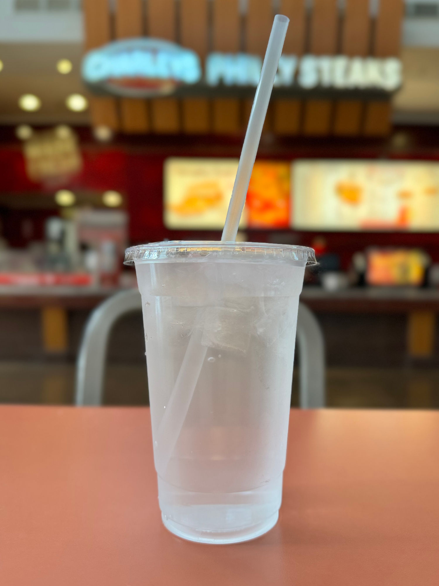 Ice Water Charleys Cheesesteaks Ice Water