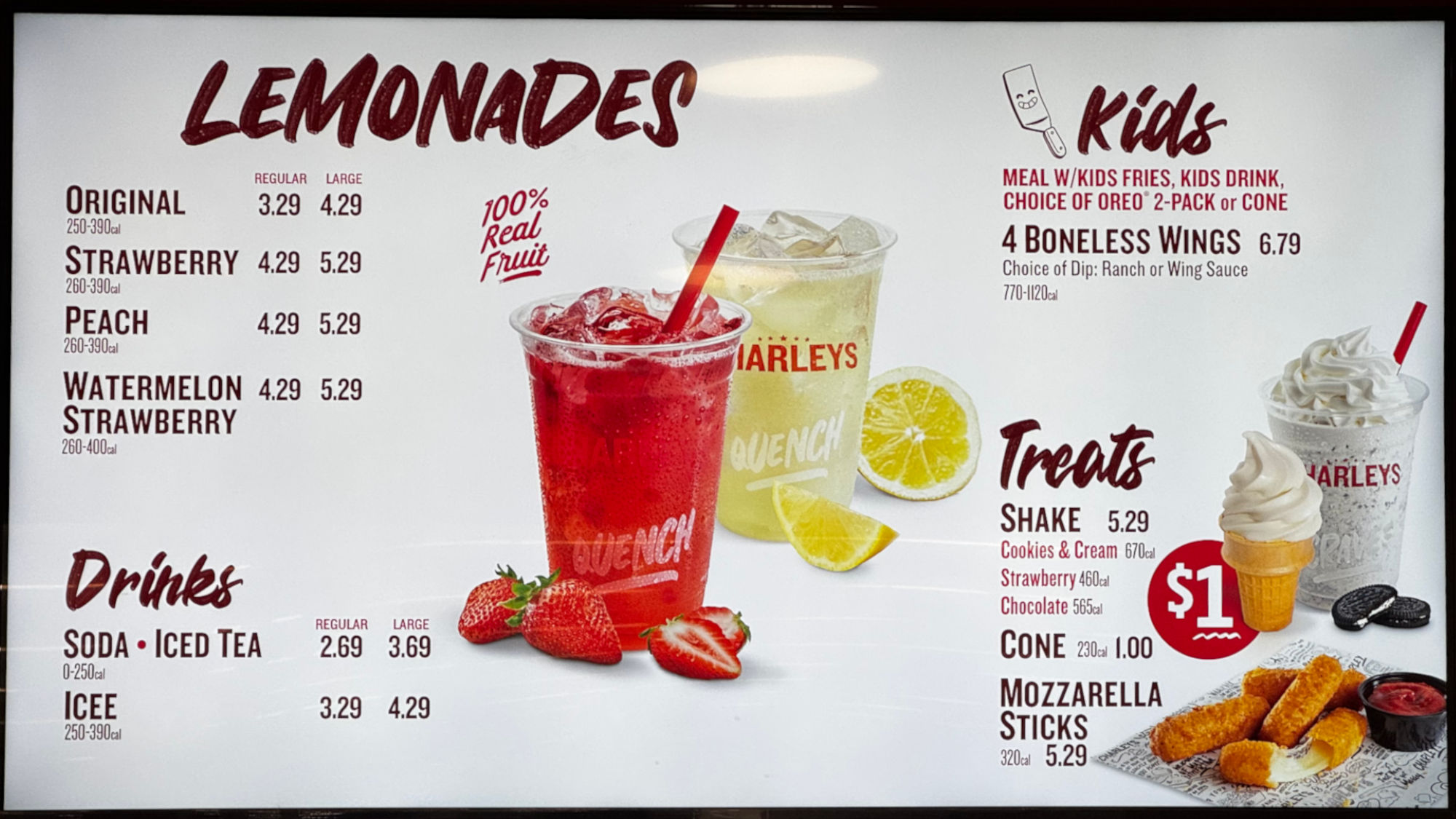Drinks Menu Charleys Drinks Menu