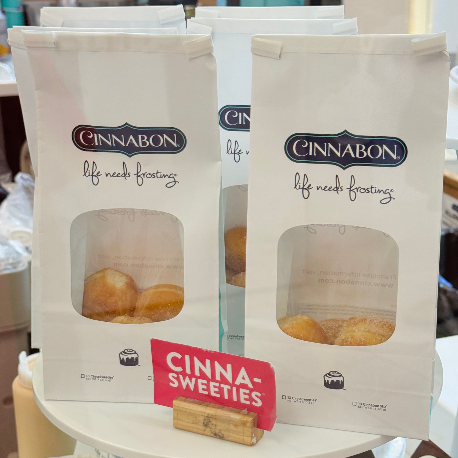 CinnaSweeties Display Cinnabon CinnaSweeties Display