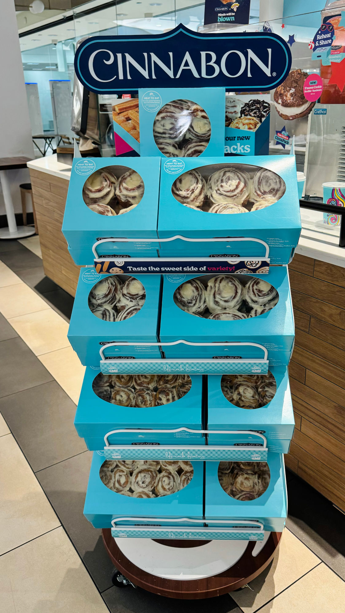 Taste the Sweet Side of Variety Cinnabon Taste the Sweet Side of Variety