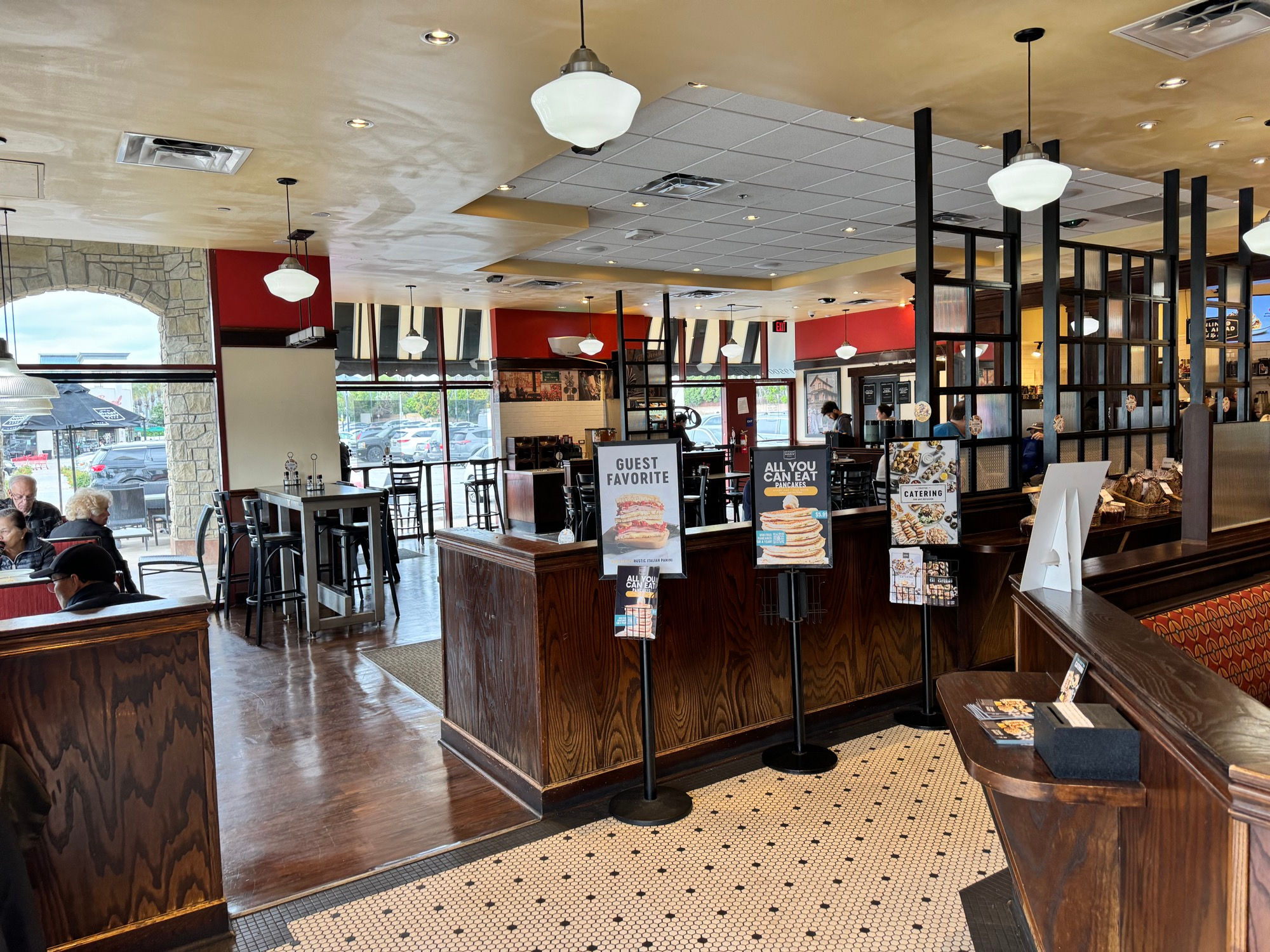 Inside Northridge Corner Bakery Cafe Inside Northridge