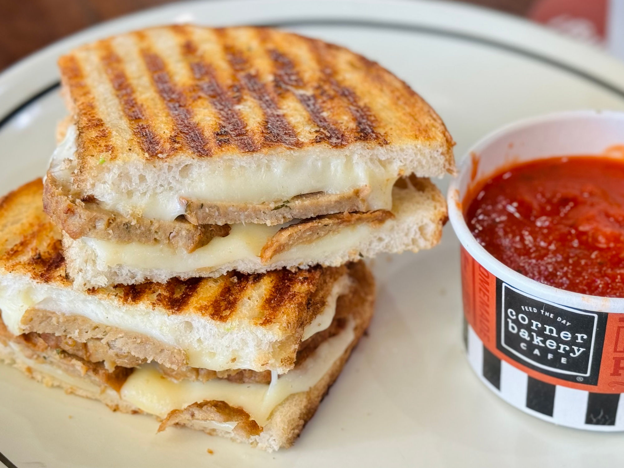 Meatball Panini Corner Bakery Cafe Meatball Panini